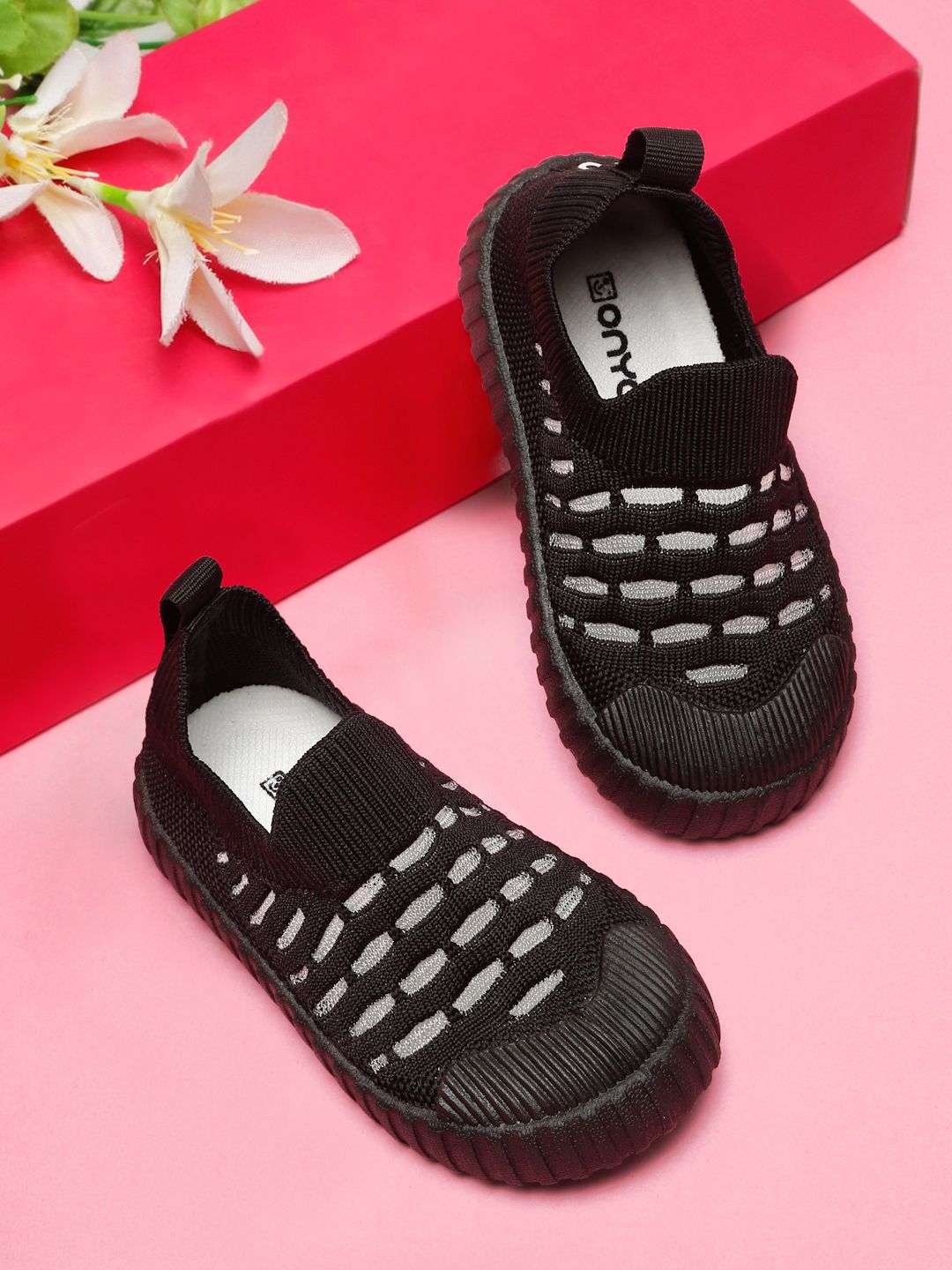 ONYC Kids Round Toe Toddlers First Step Slip on Sneakers