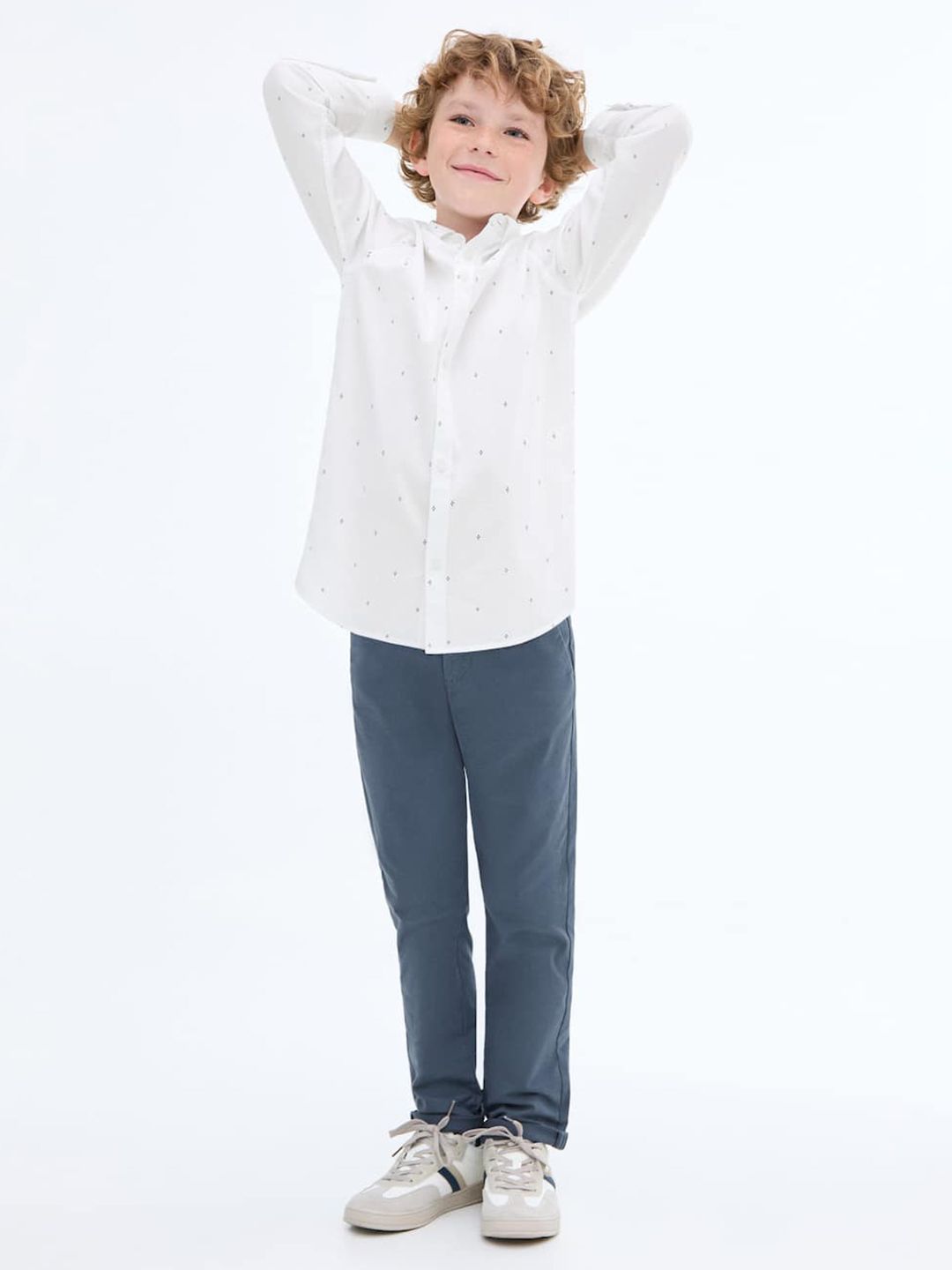 Mango Kids Boys Mid-Rise Chinos