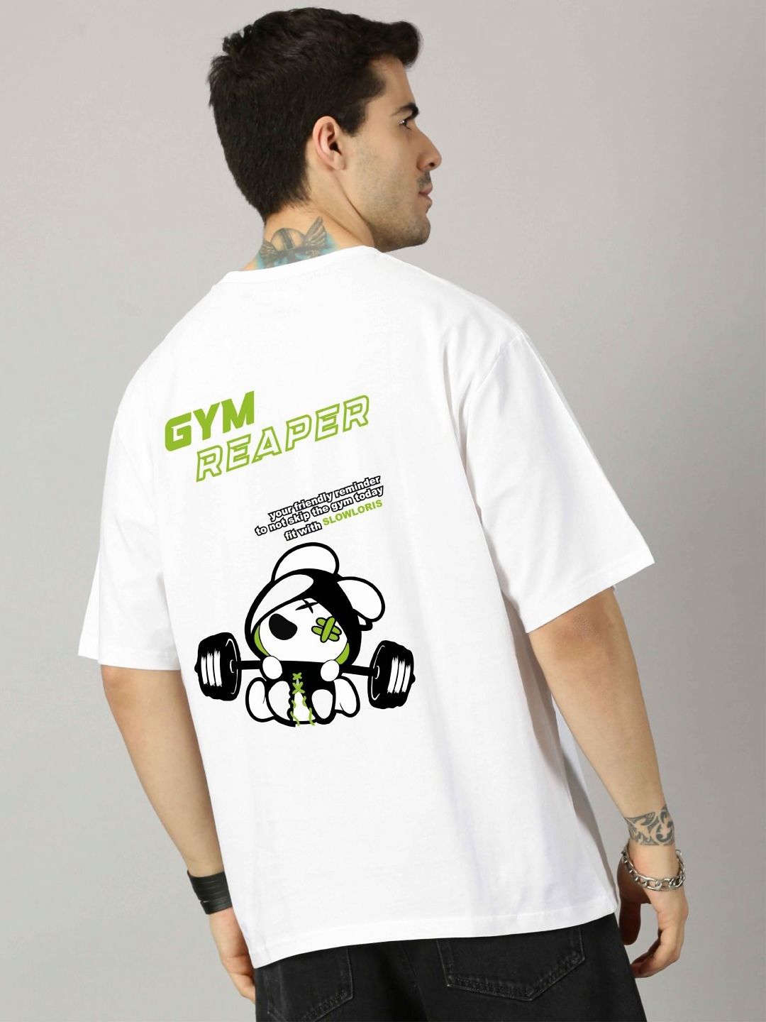 CRYPTIC Men Graphic Printed Round Neck Cotton Oversized T-shirt