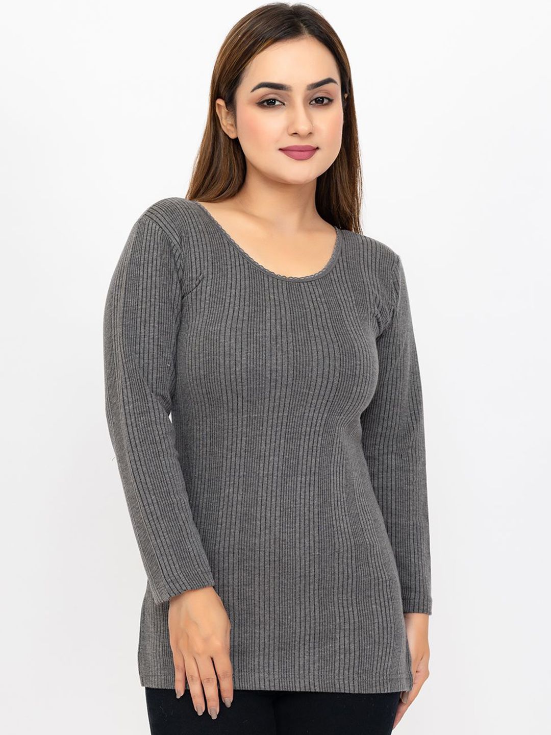 TRUDO Pack Of 2 Ribbed Thermal Top