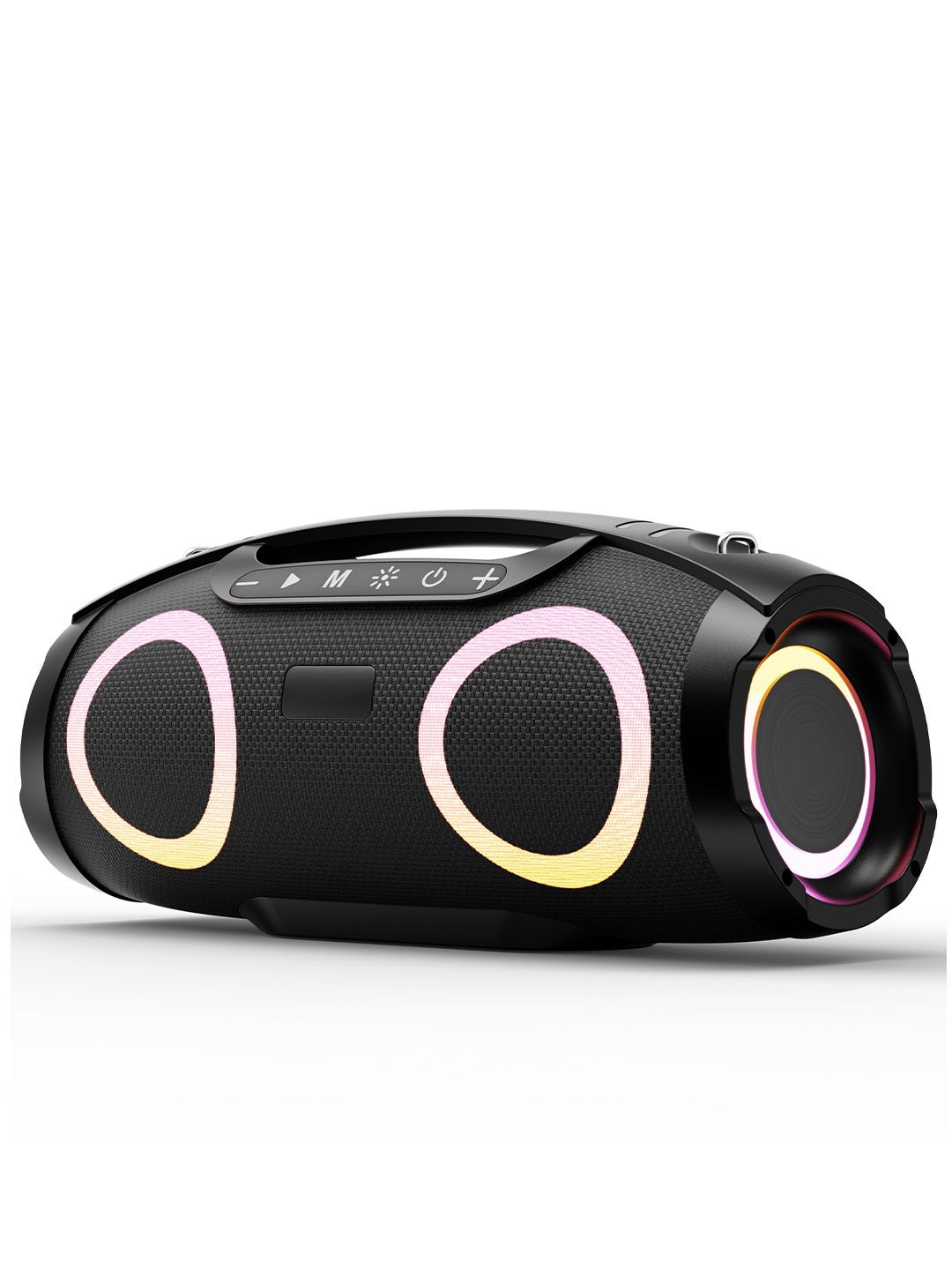 GOBOULT Bassbox Q60 Upto 14H Battery, 60W Bass Output, RGB LED Light, Dual Drivers, 5.4v 60 W Bluetooth Speaker