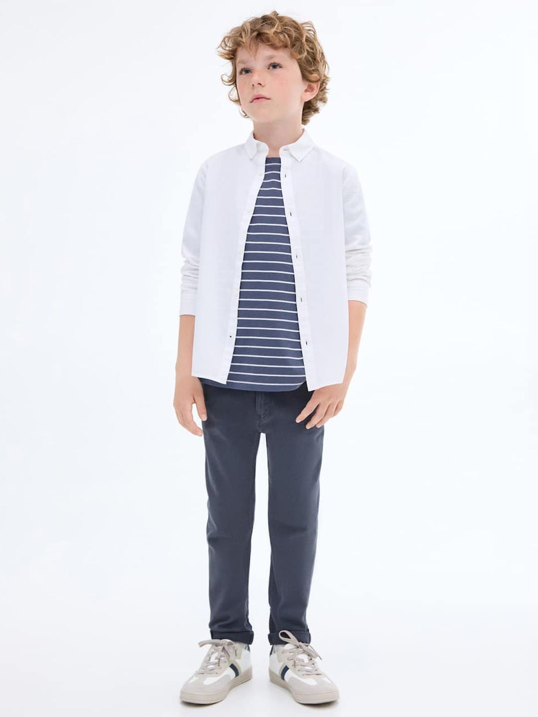 Mango Kids Boys Straight Fit Mid-Rise Stretchable Jeans
