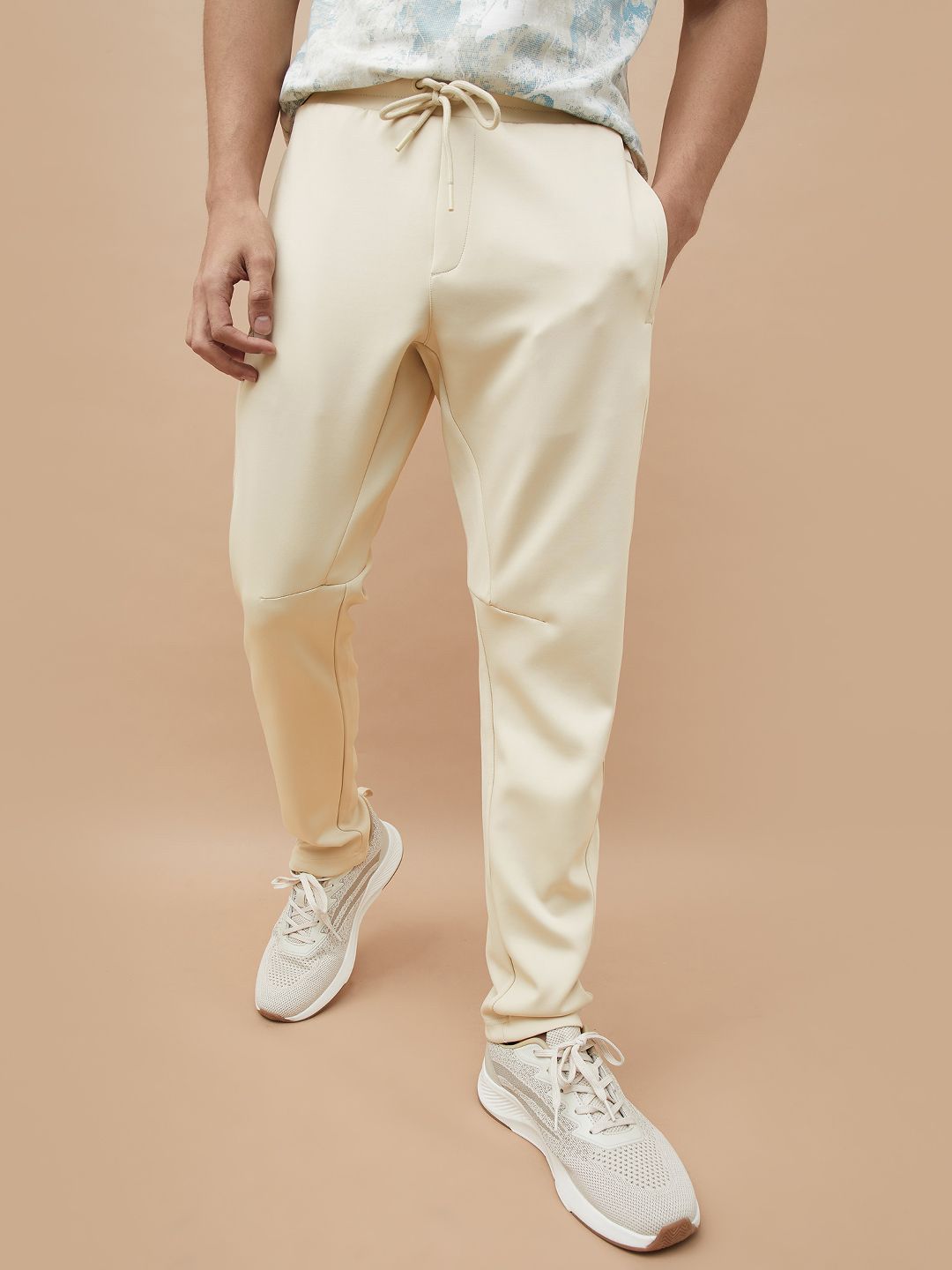 Kappa Men Slim Fit Mid-Rise Track Pants