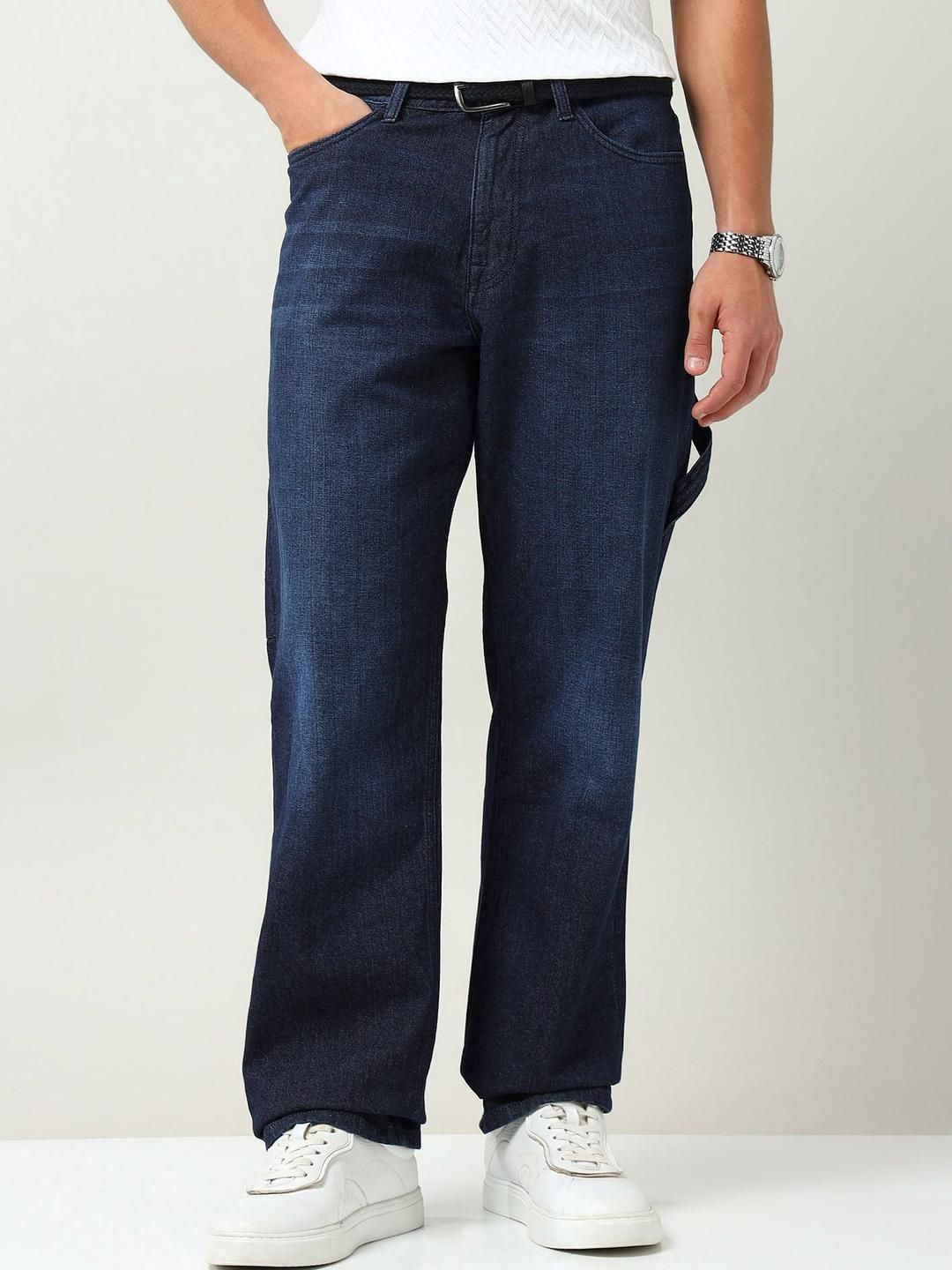 AD By Arvind Men Mid-Rise Baggy Fit Jeans