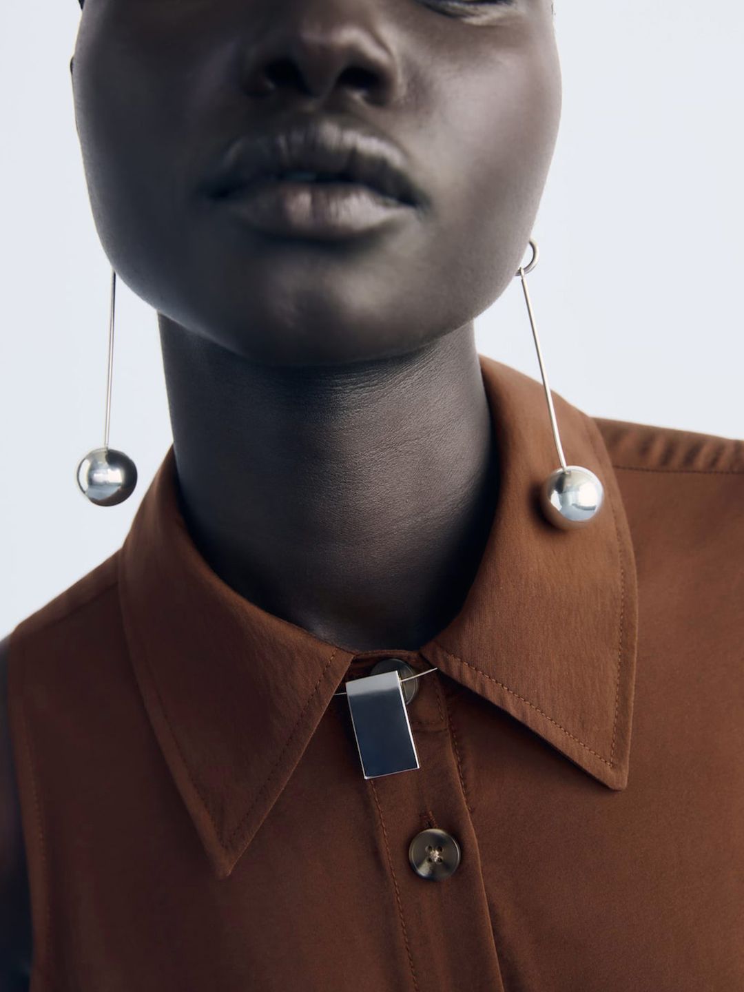 Belted Shirt Midi Dress