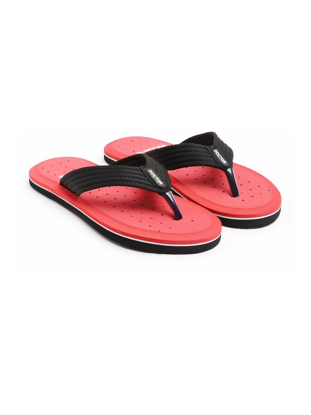 PKKART Men Red EVA Thong Flip-Flops