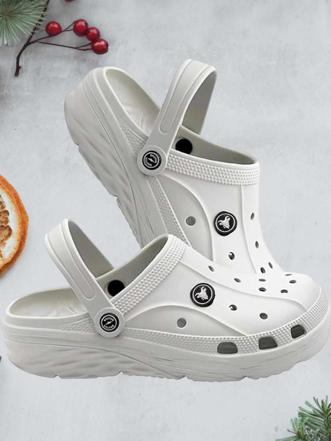 LIFA TRADERS Men Grey EVA Clogs