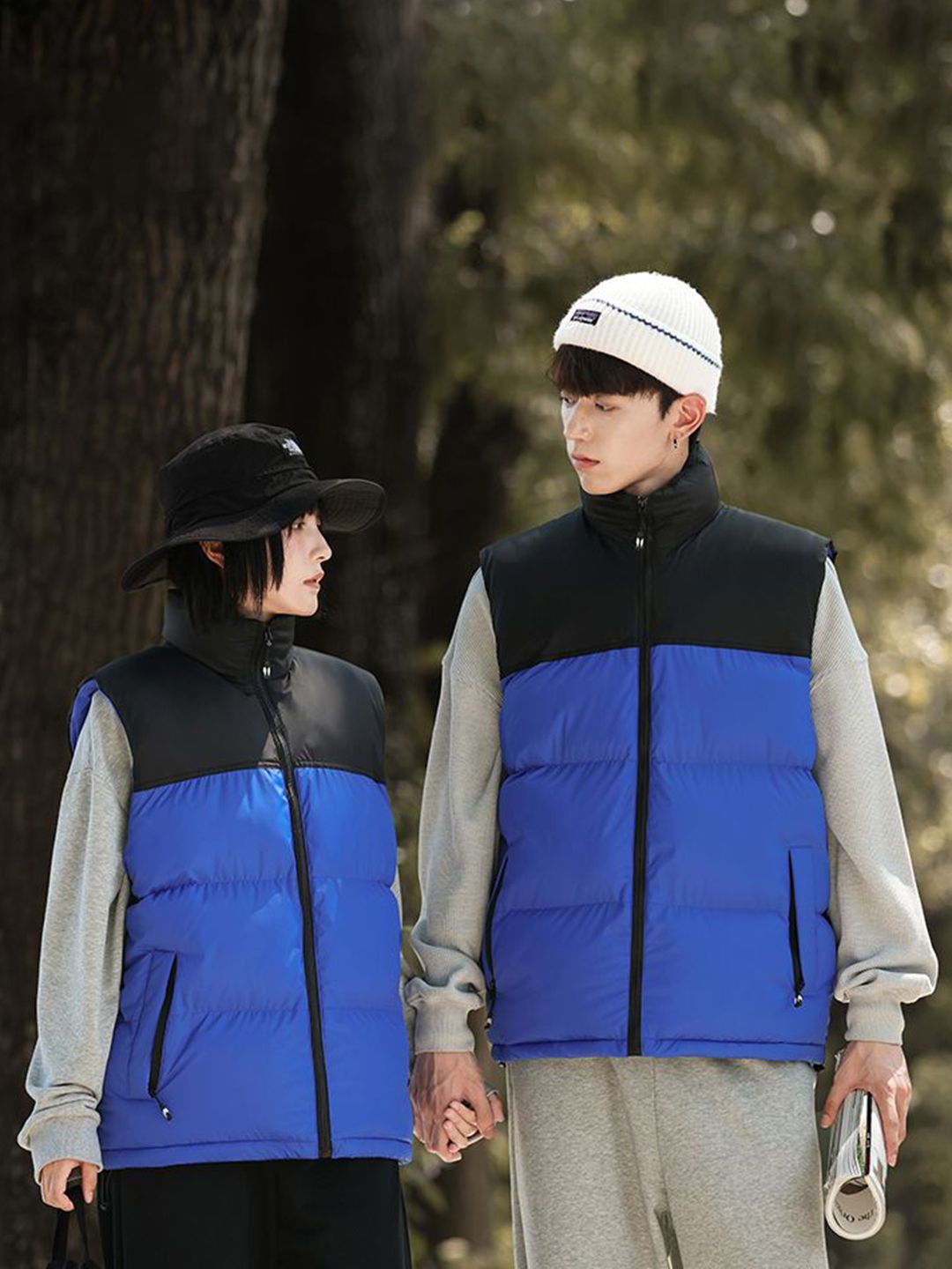 StyleCast x Revolte Stand Collar Colourblocked Jacket