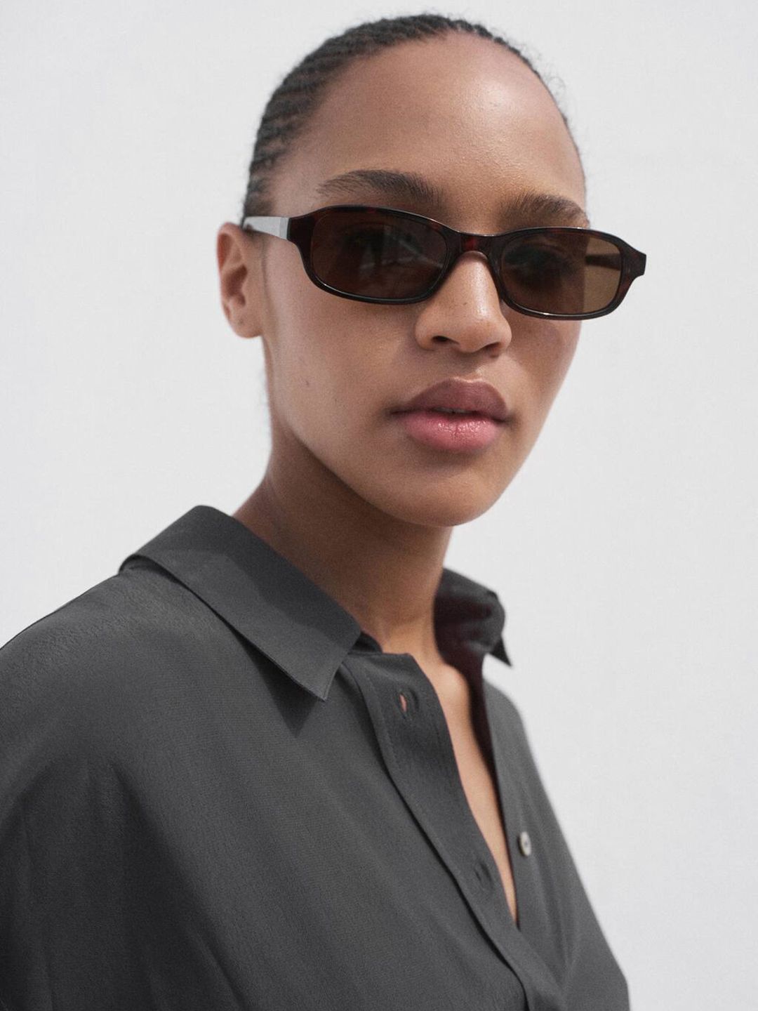 Drop-Shoulder Sleeves Oversized Casual Shirt With High-Low Hem