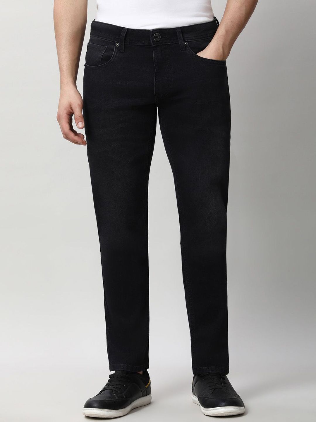 Peter England Casuals Men Skinny Fit Cotton Mid-Rise Jeans