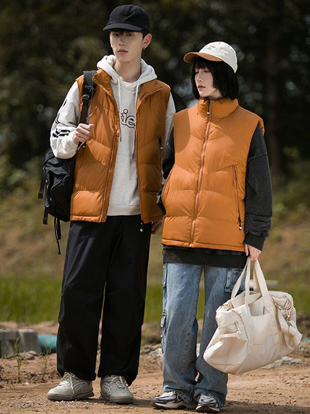 StyleCast x Revolte Unisex Mock Collar Padded Jacket