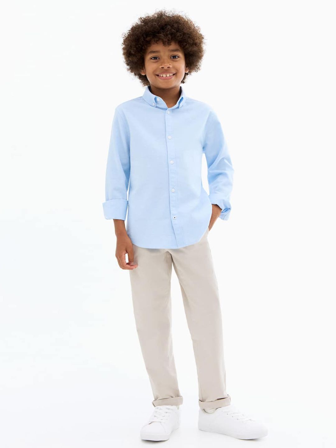 Mango Kids Boys Solid Trousers