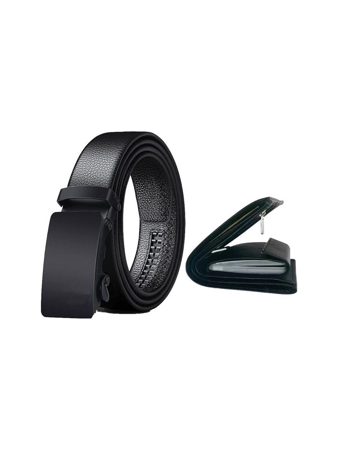 SHOPGLOBAL Men Formal Belt With Wallet