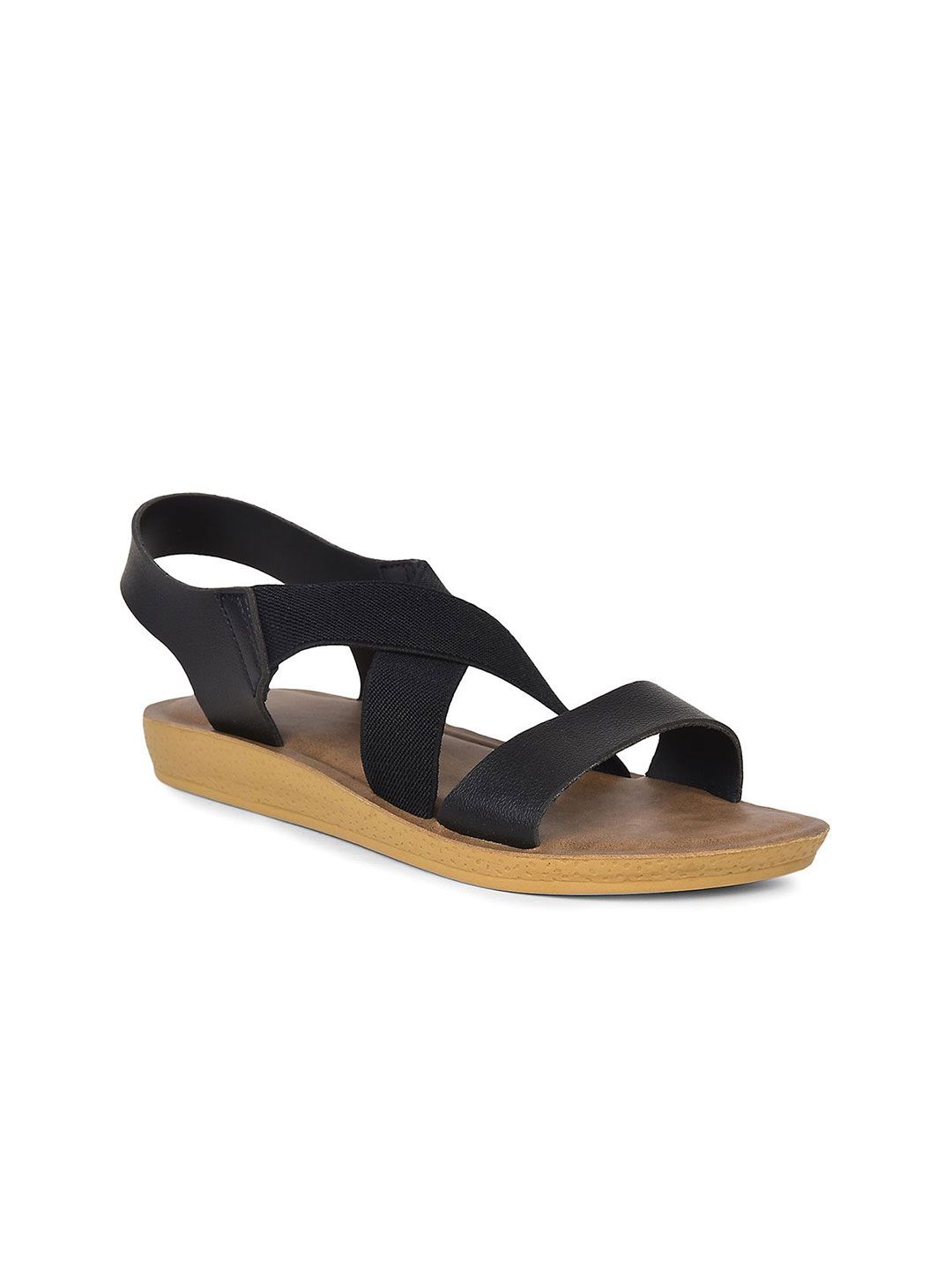 Bata Women Open Toe Flats with Back Strap