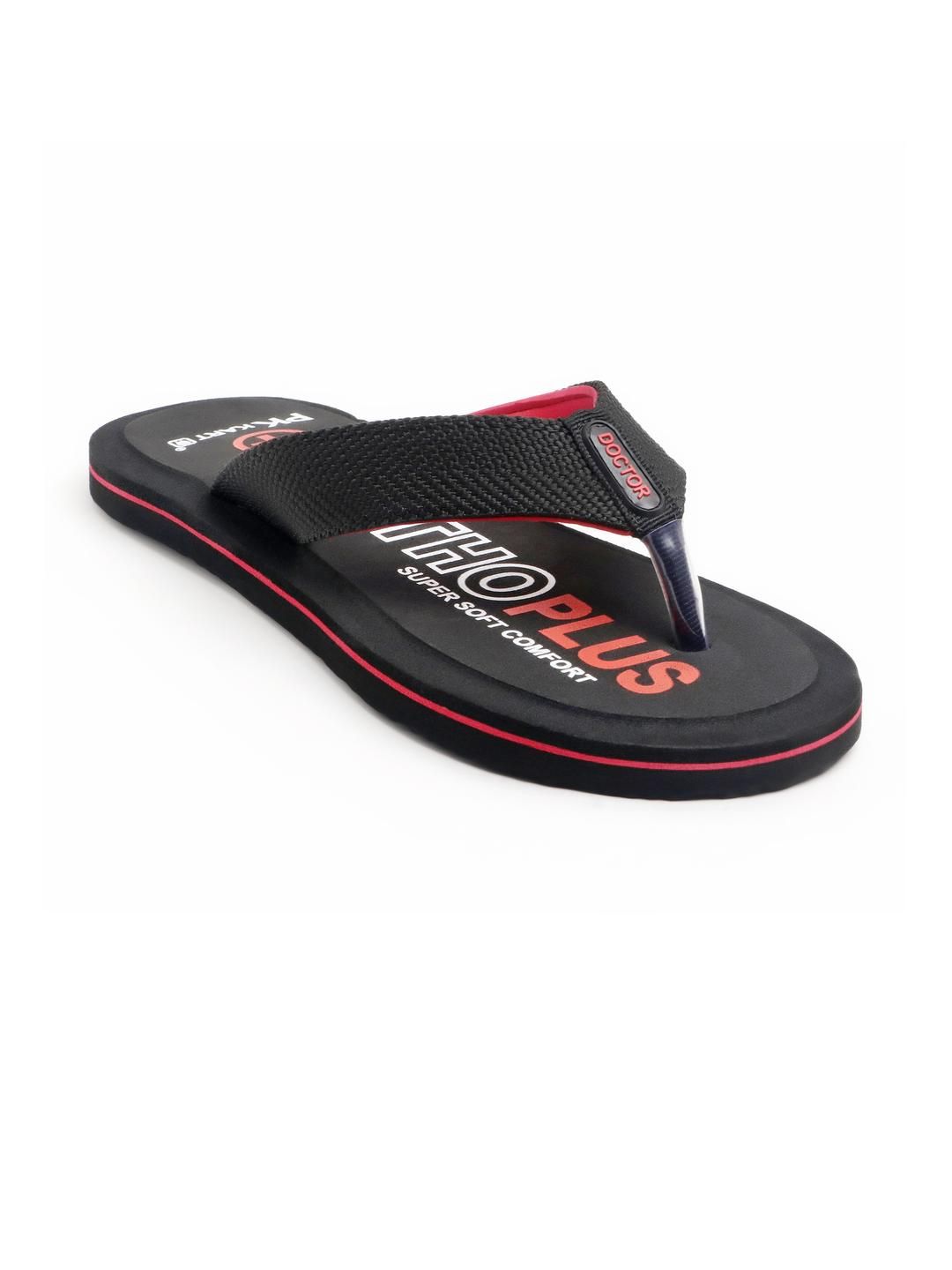 PKKART Men Black EVA Thong Flip-Flops