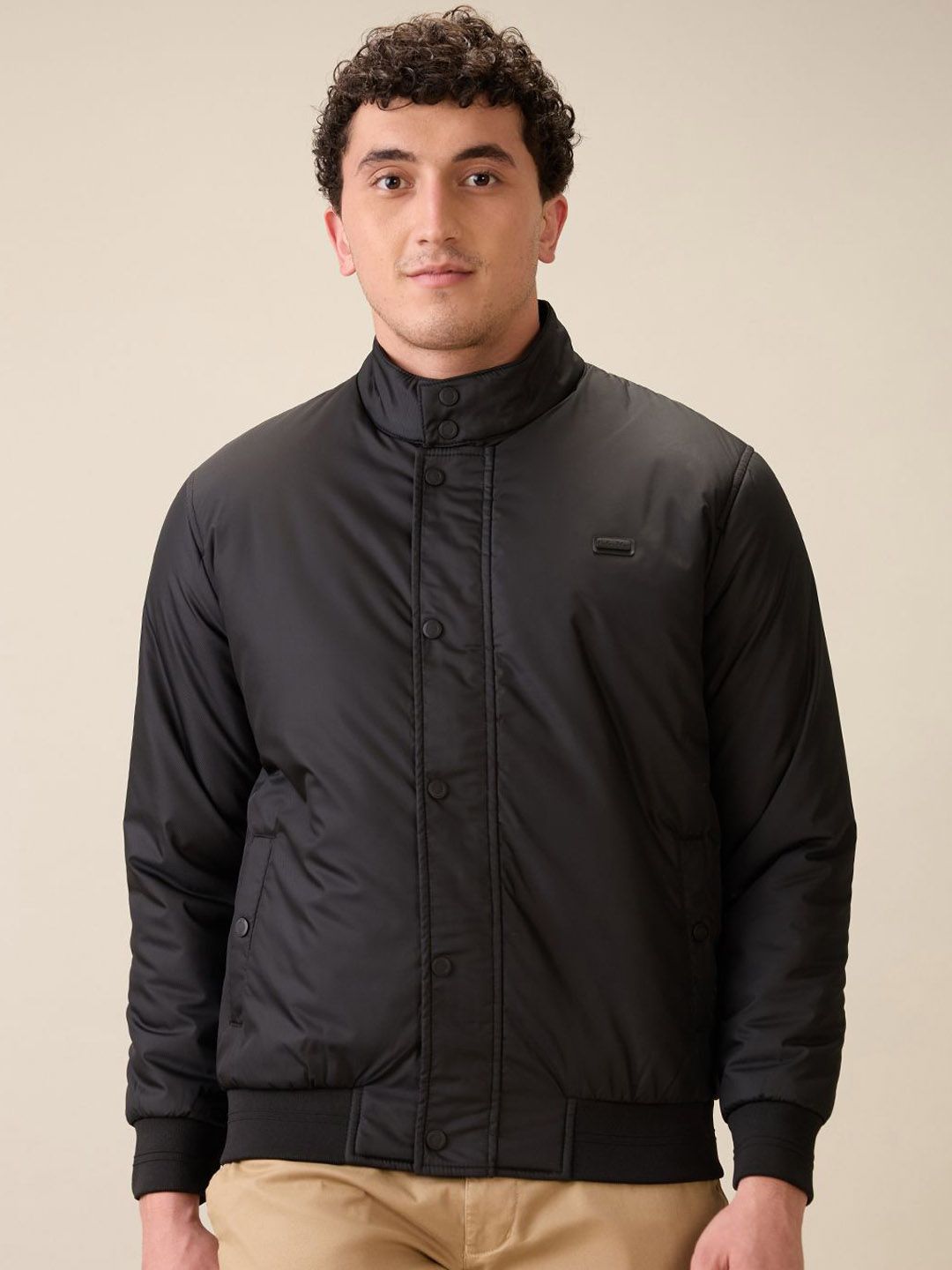 ColorPlus Men Bomber with Embroidered Jacket