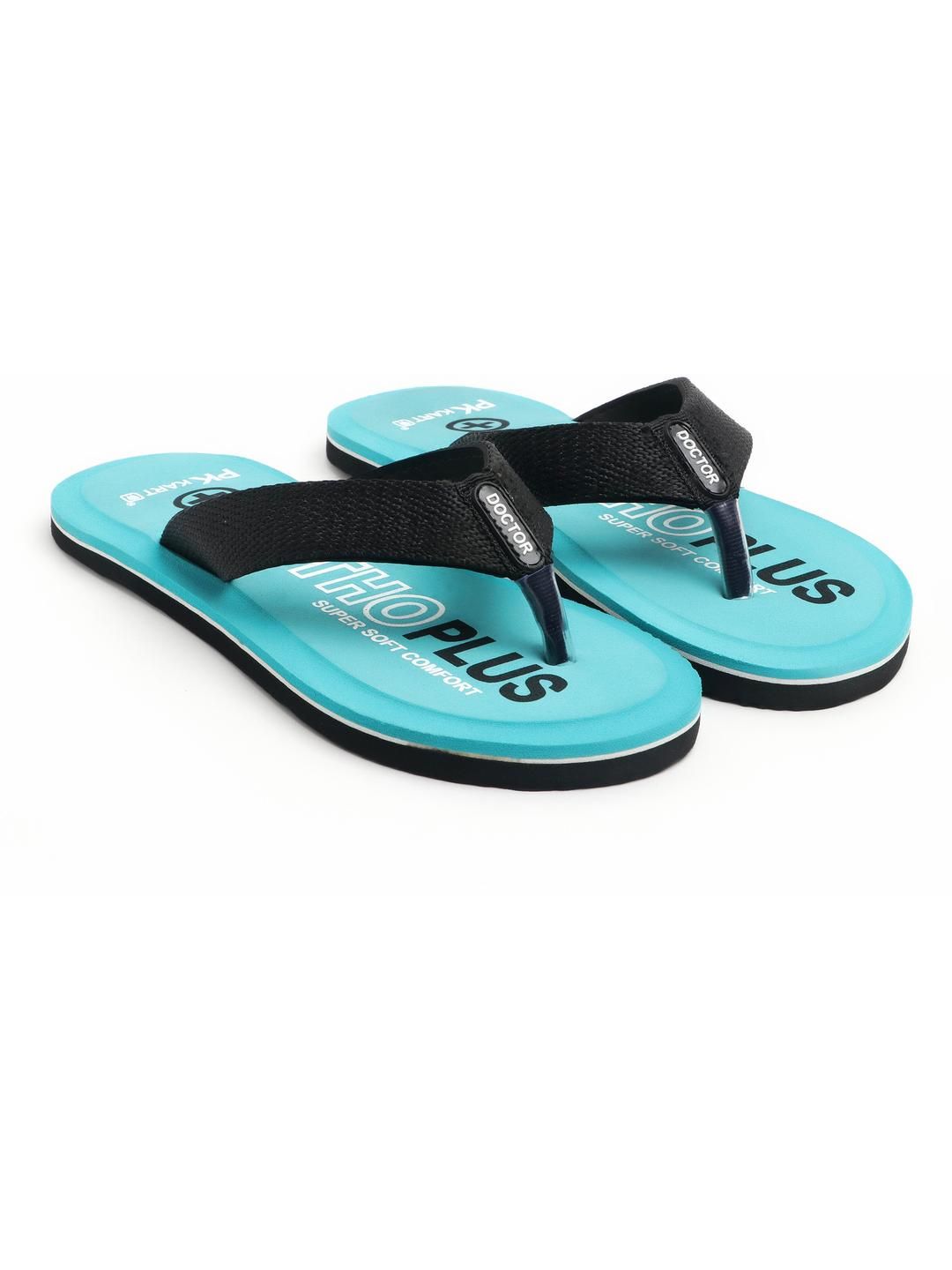 PKKART Men Blue EVA Thong Flip-Flops