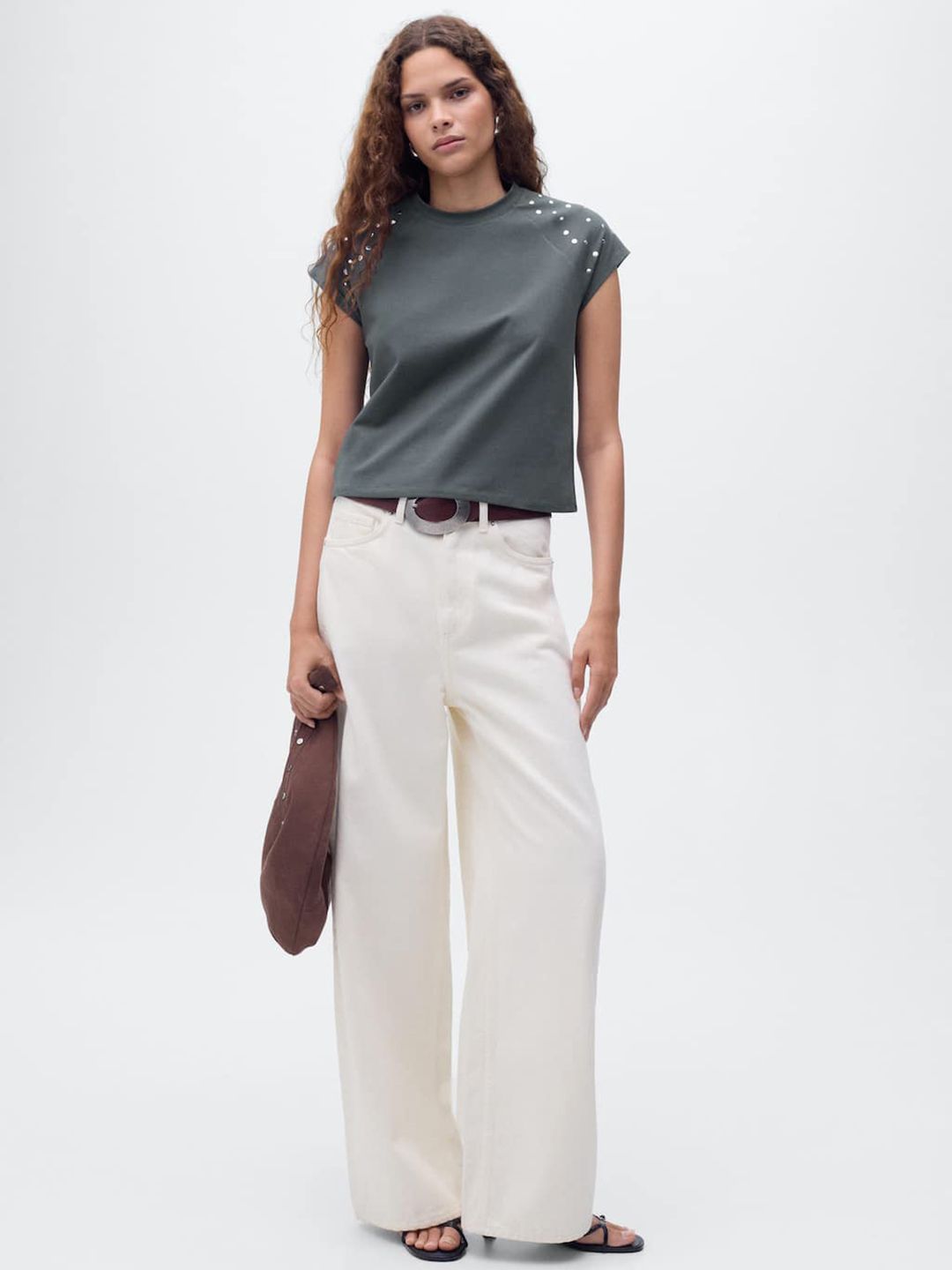 Embellished Raglan Sleeves T-shirt