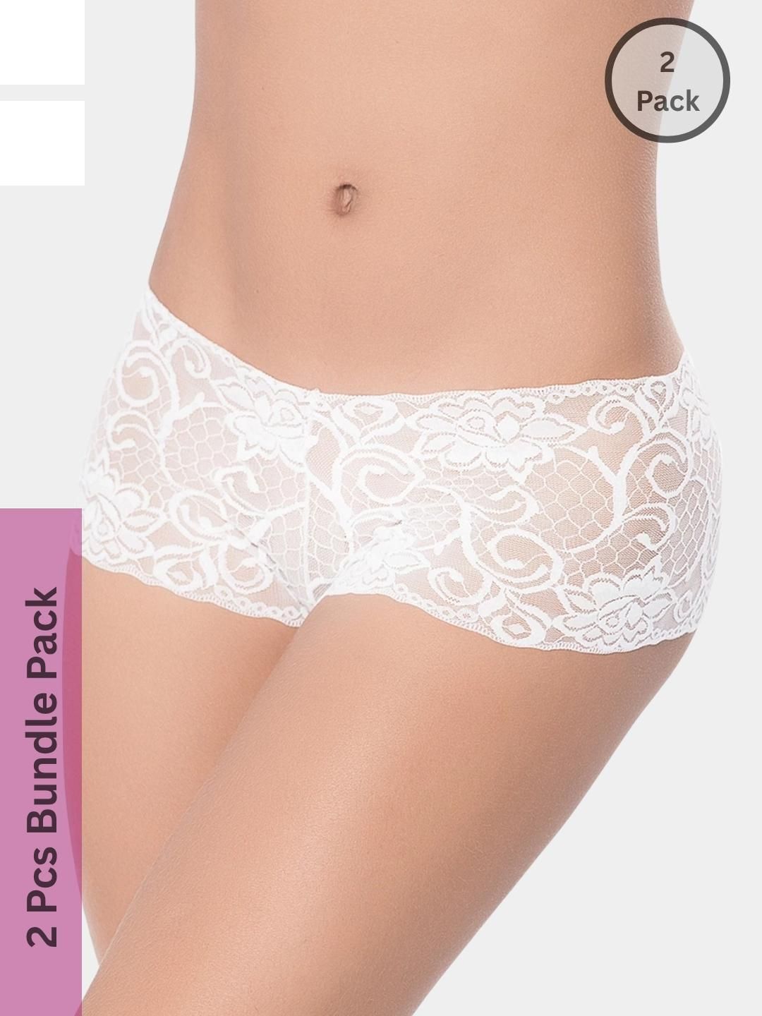 LoveAasan Women's High-Rise Bikini Briefs Pack of 2