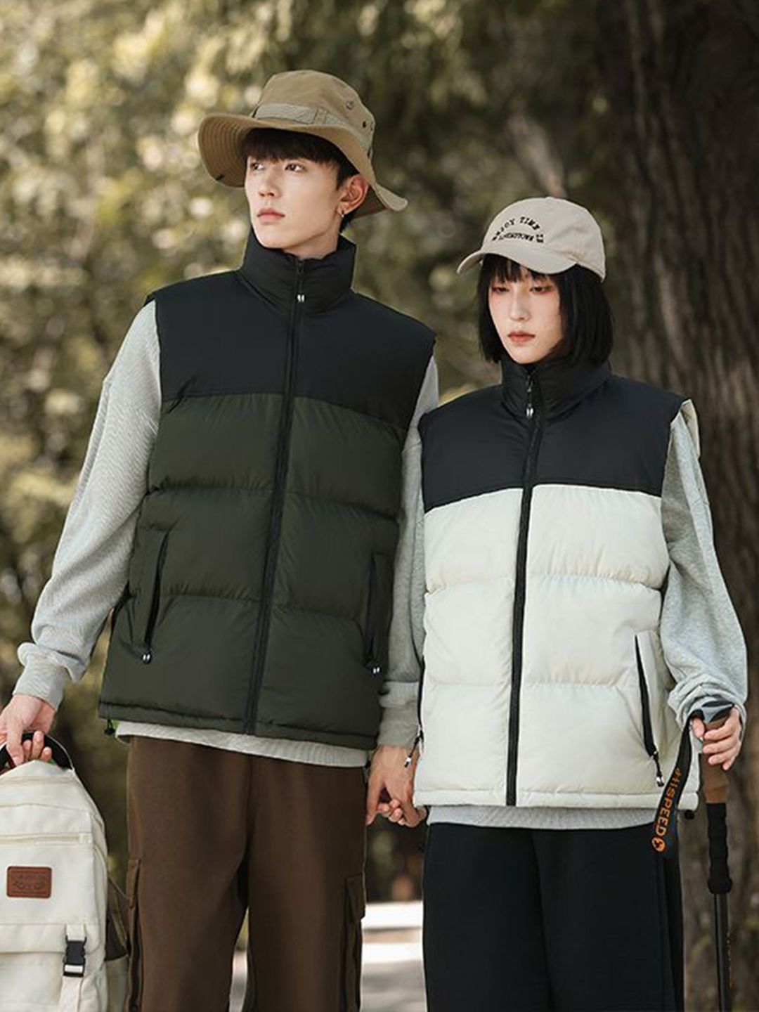 StyleCast x Revolte Unisex Pack Of 2 Colourblocked Padded Jacket