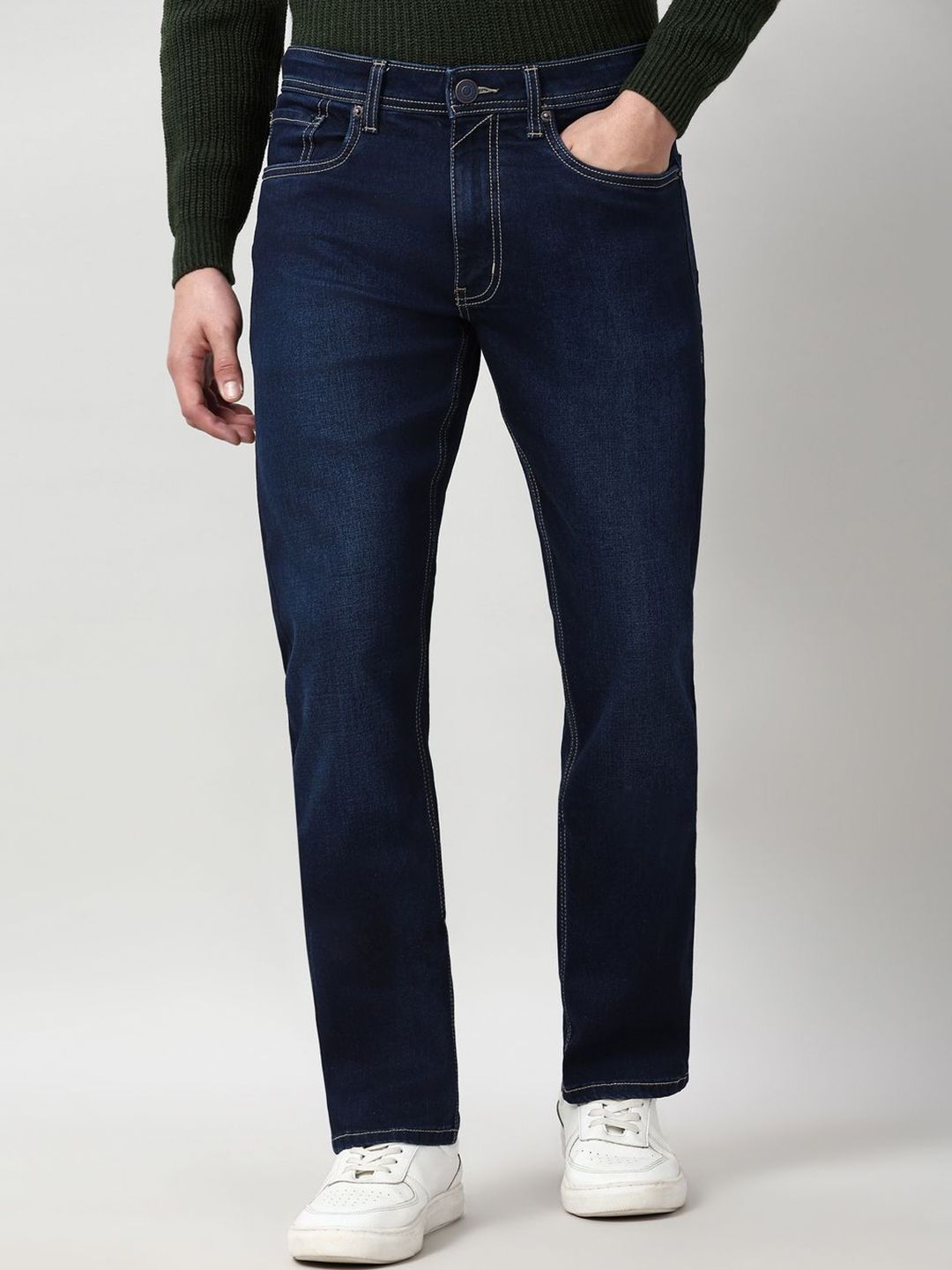 Peter England Casuals Men Regular Fit Mid-Rise Cotton Jeans