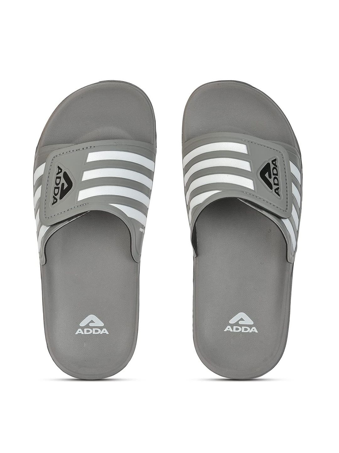Adda Striped Sliders Flip Flops