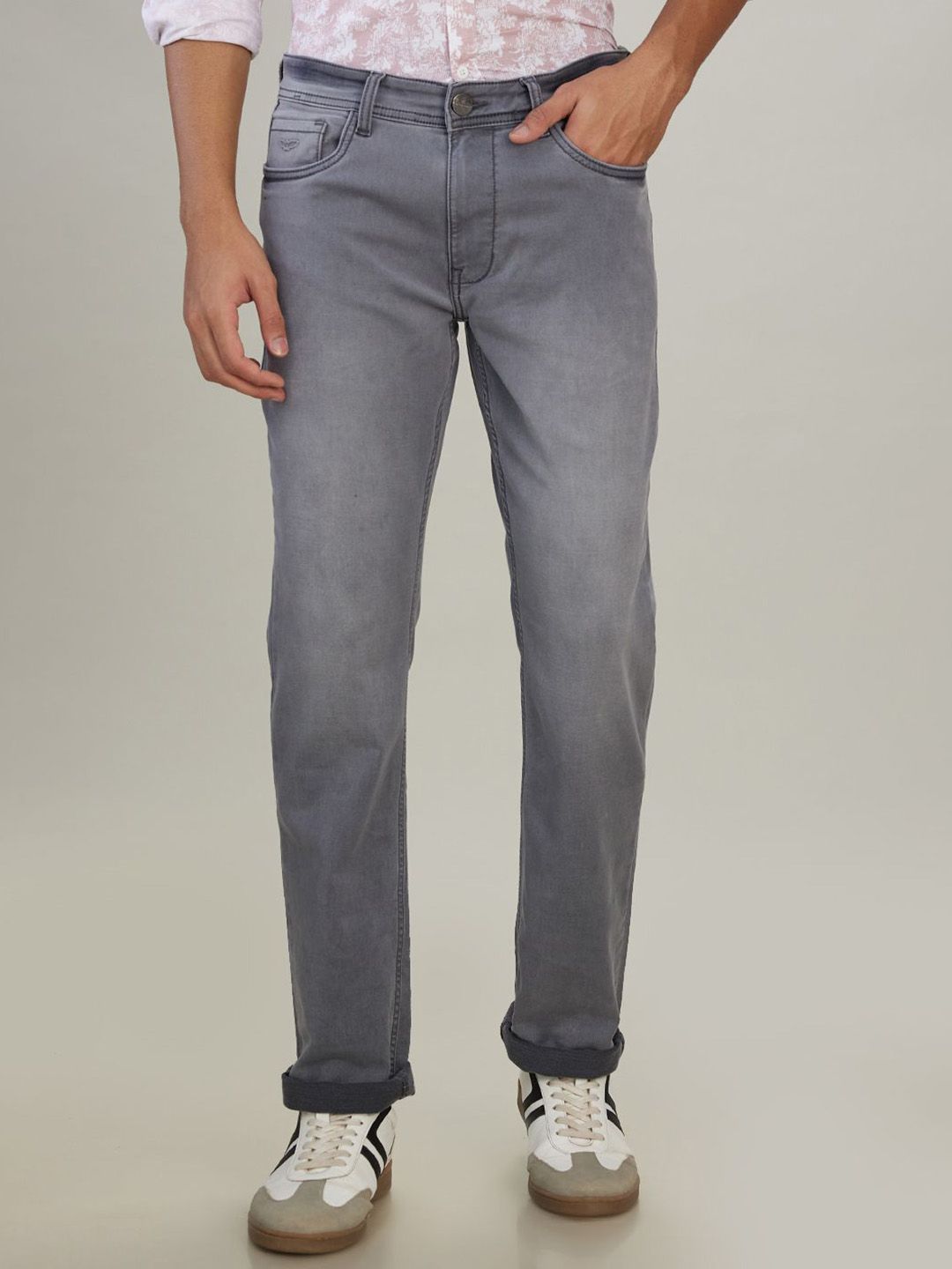 Park Avenue Men Slim Fit Mid-Rise Heavy Fade Jeans