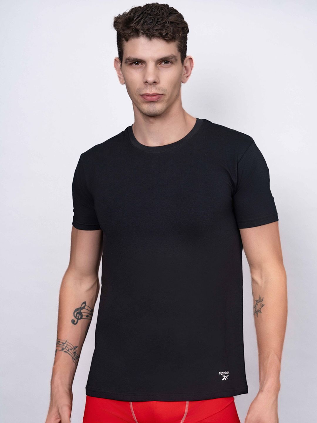 Reebok Men Round Neck Short Sleeves Lounge T-Shirt