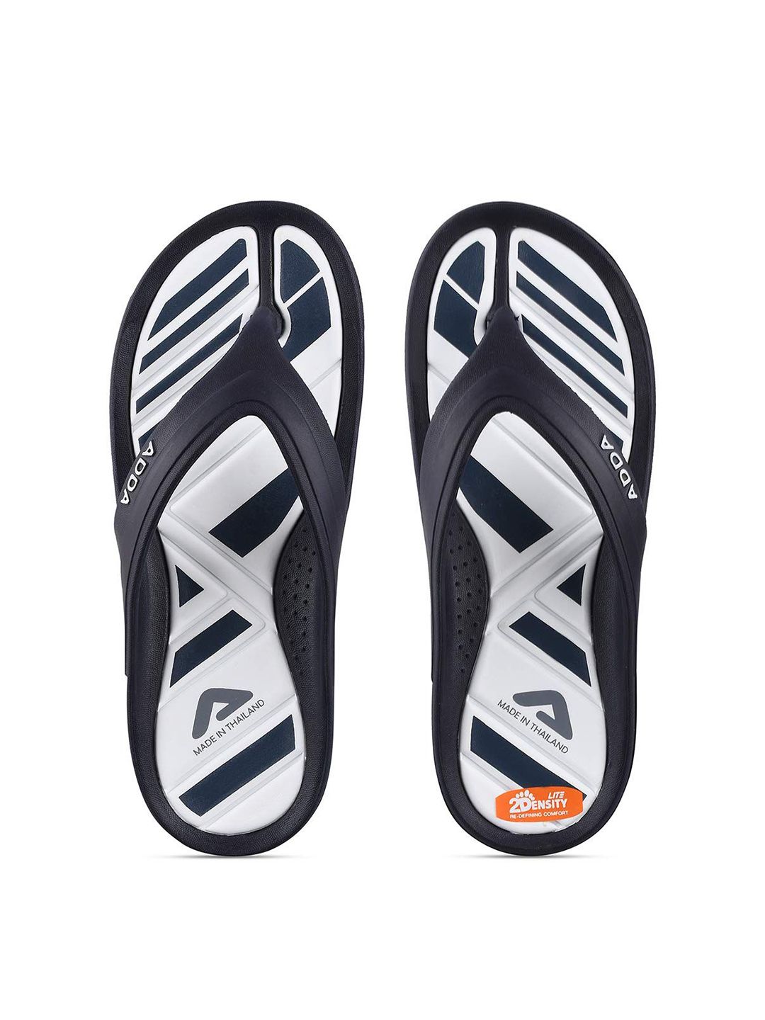 Adda Men Colourblocked Thong Flip-Flops