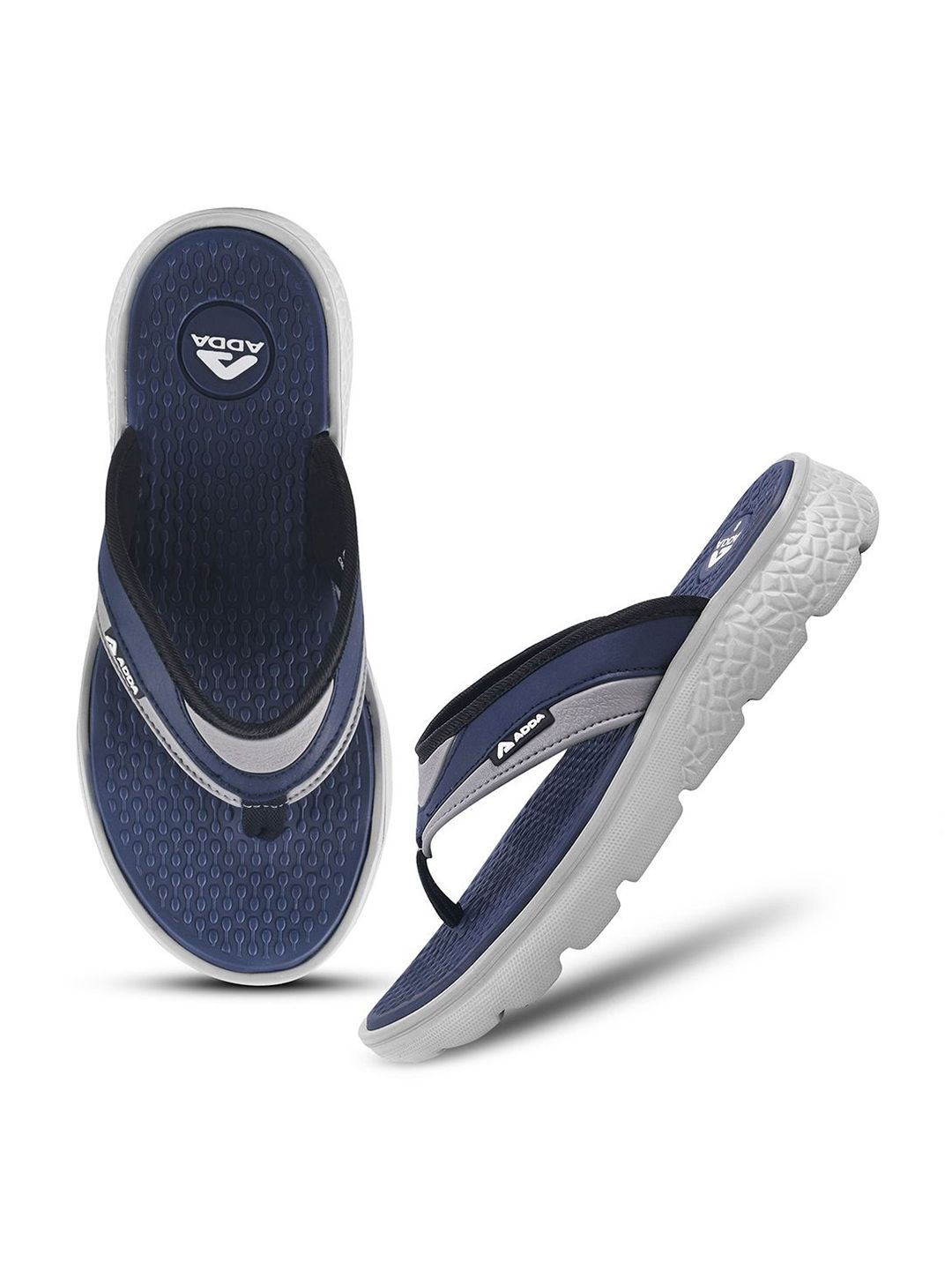 Adda Self Design Thong Flip-Flops
