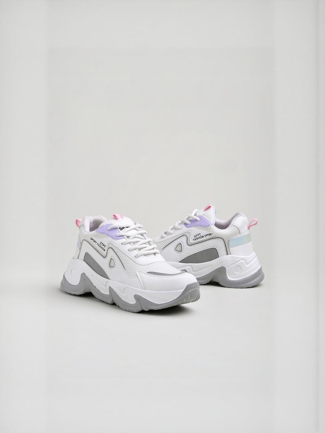 Shoetopia Shoetopia Kids-Boys White Mesh  Casual Shoes