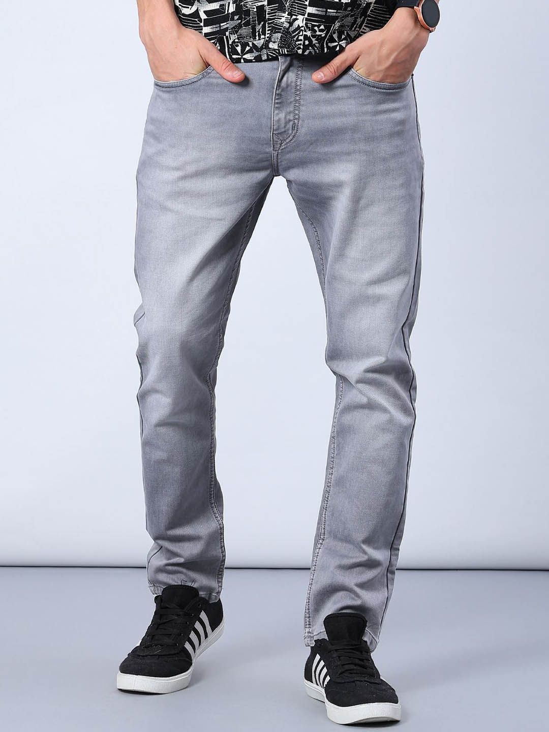 V-Mart Men Regular Fit Mid-Rise Light Fade Stretchable Jeans