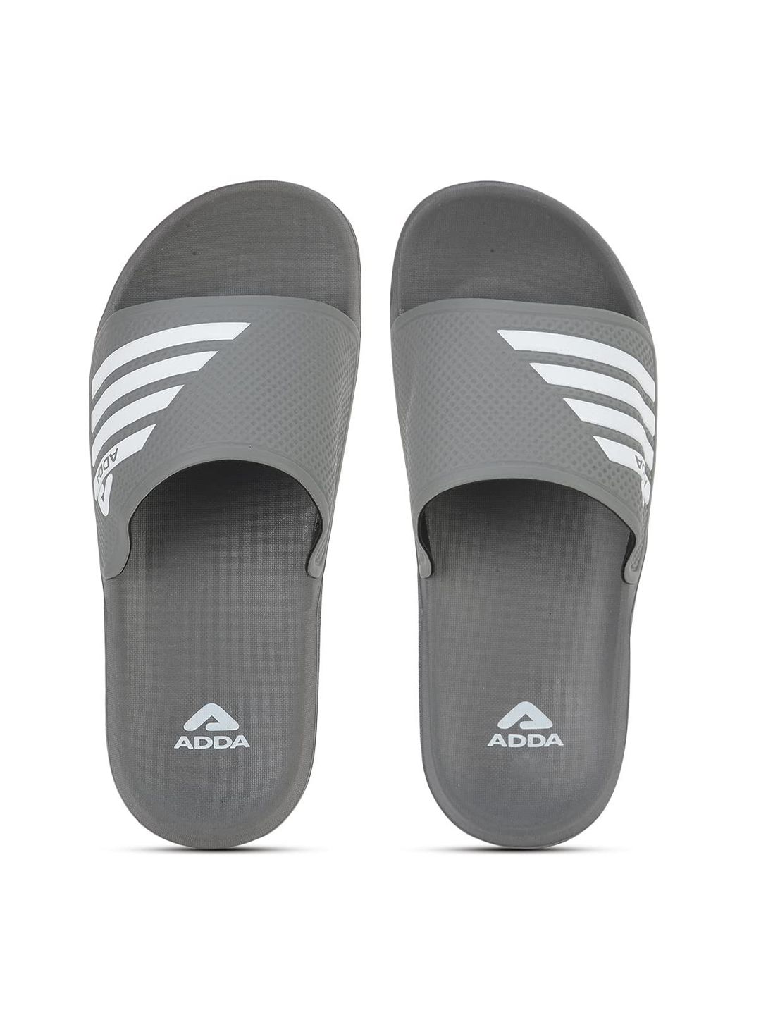 Adda Striped Sliders Flip Flops