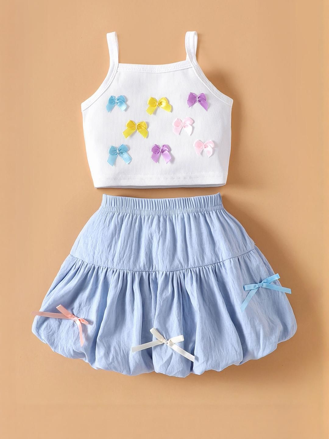 Hopscotch Girls White   Clothing Set