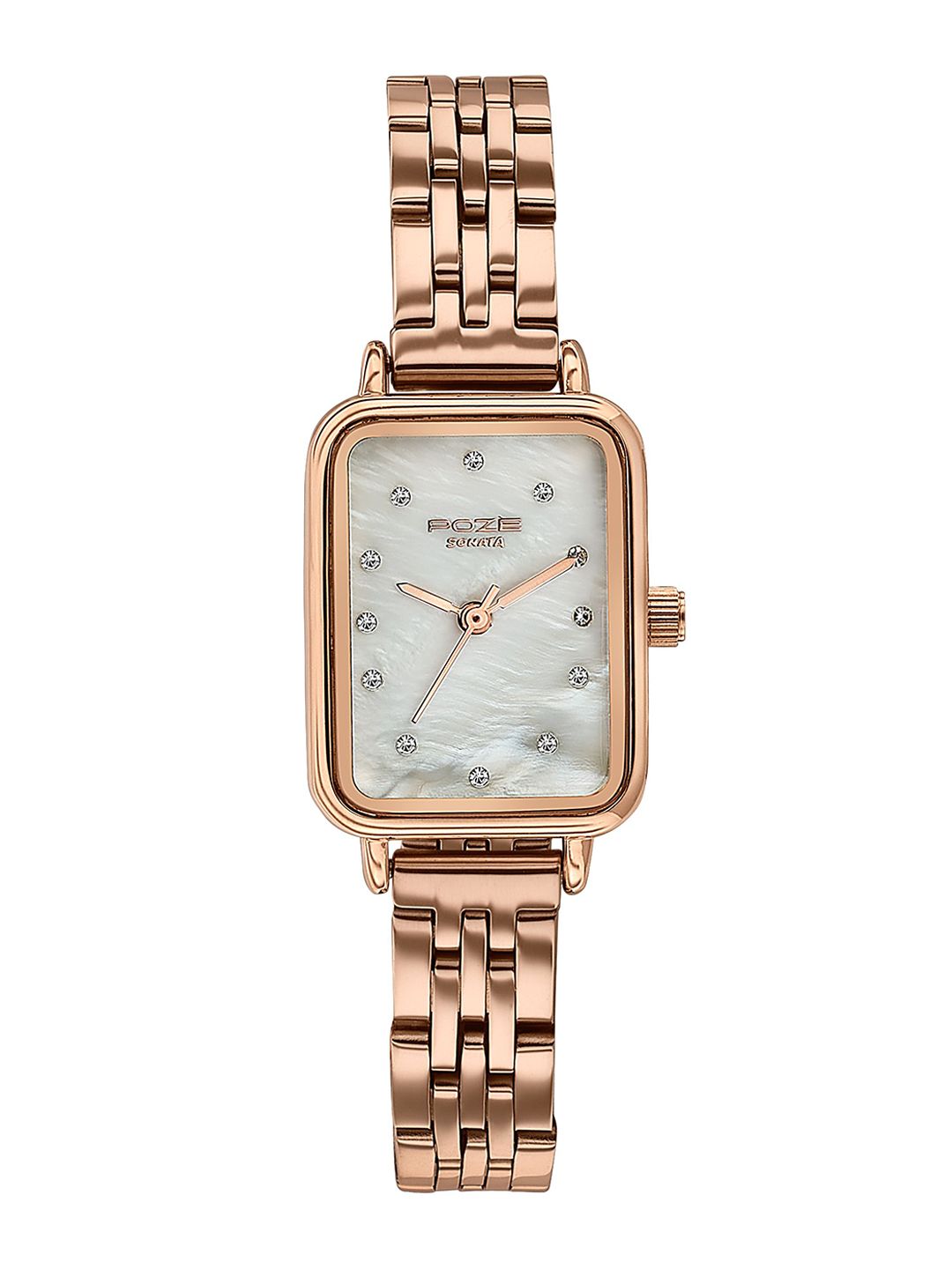 Buy Sonata Poze Drop 6 Quartz MOP Round Dial Women's Watch