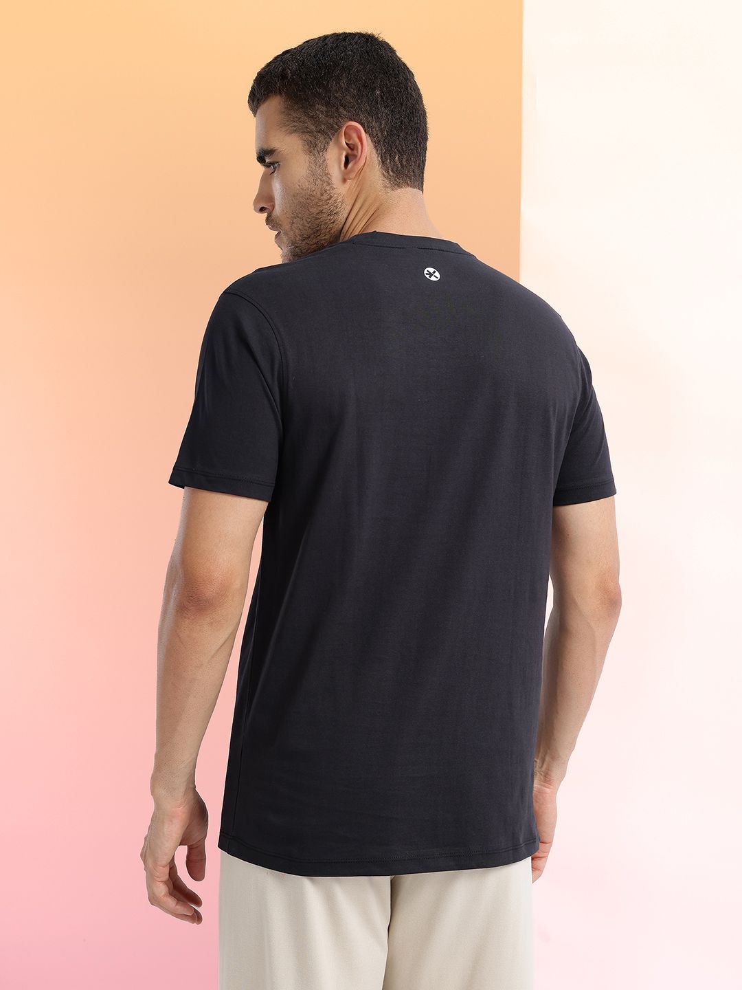 HRX by Hrithik Roshan Conversational Printed Pure Cotton Yoga T-shirt