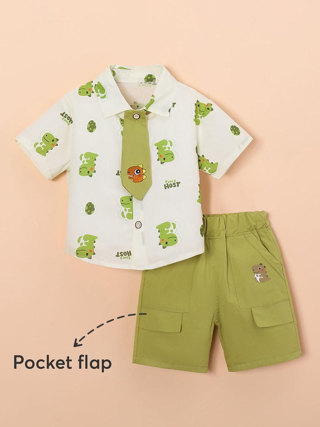 Hopscotch Boys Printed  Clothing Set