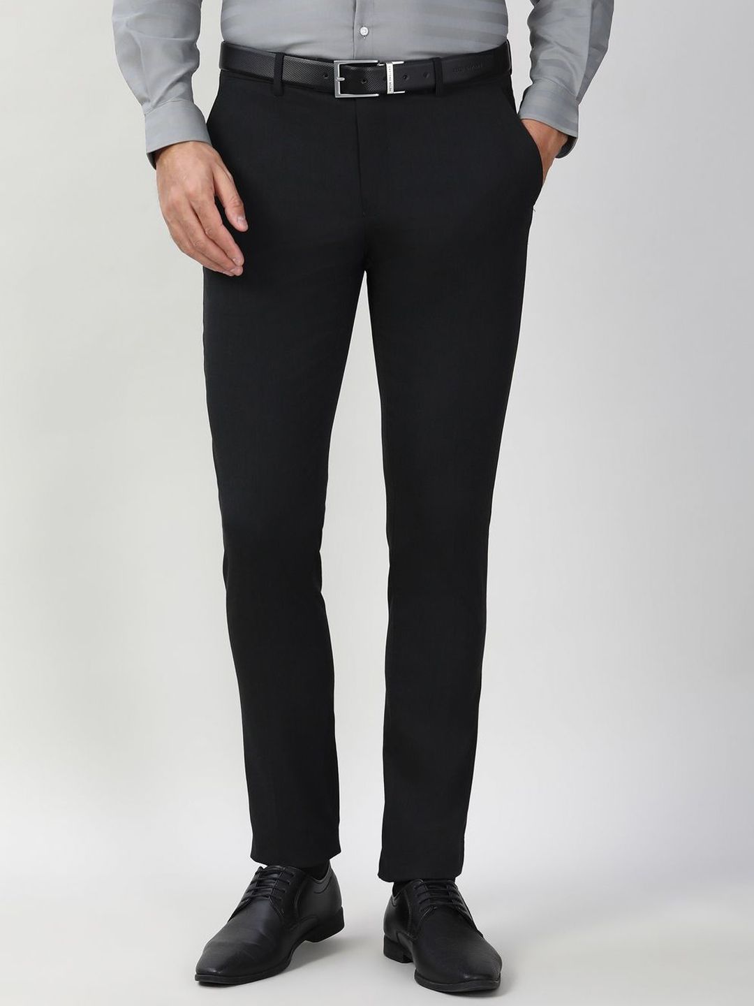 Peter England Elite Men Slim Fit Formal Trousers