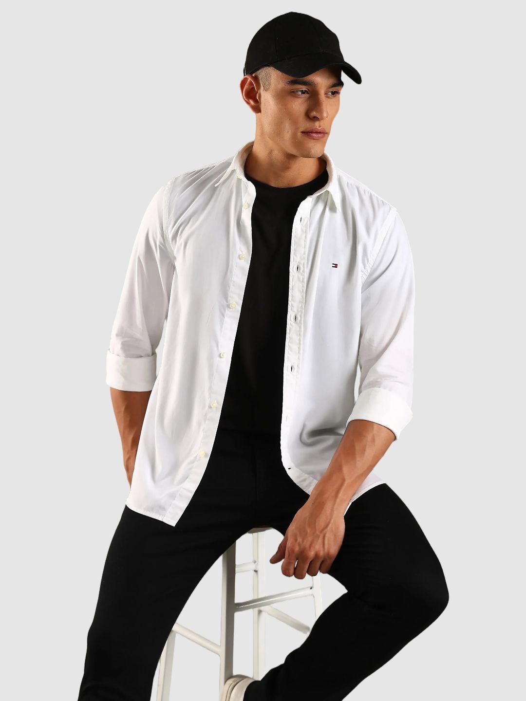 Tommy Hilfiger Tommy Hilfiger Cotton Slim Fit Casual Shirt