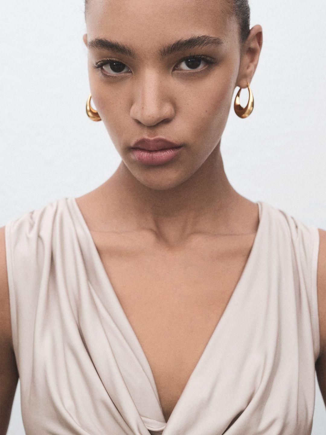 Cowl Neck Draped Bodysuit