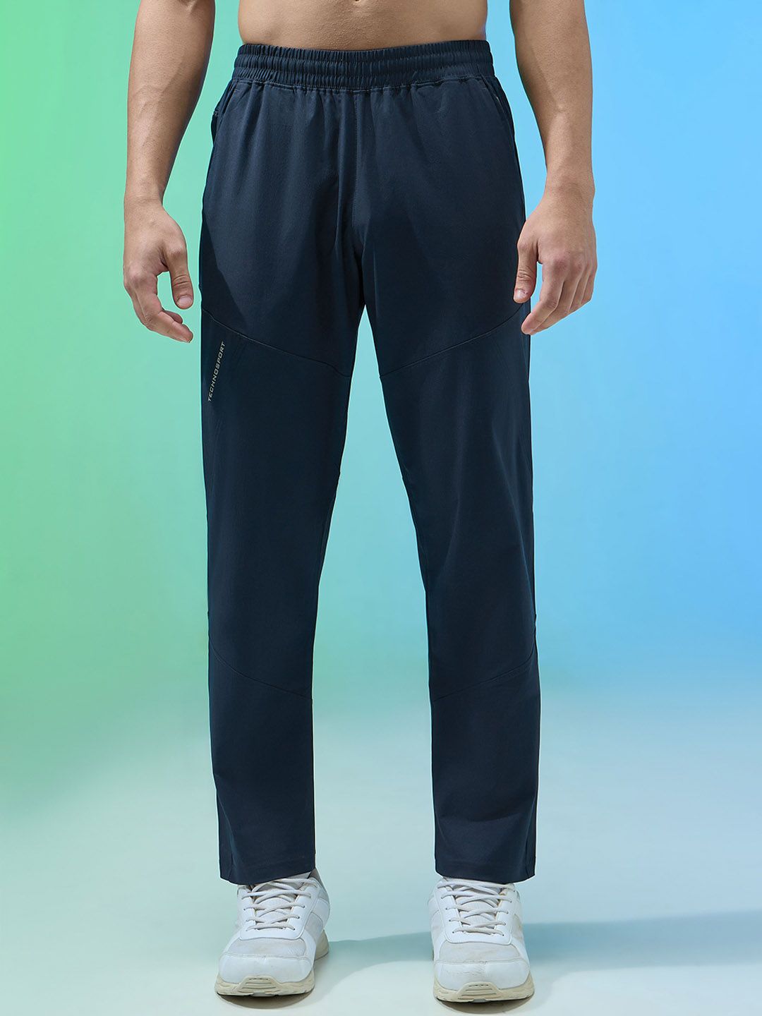 Buy Technosport Men Regular Fit Sports Trackpants With TS Flexi