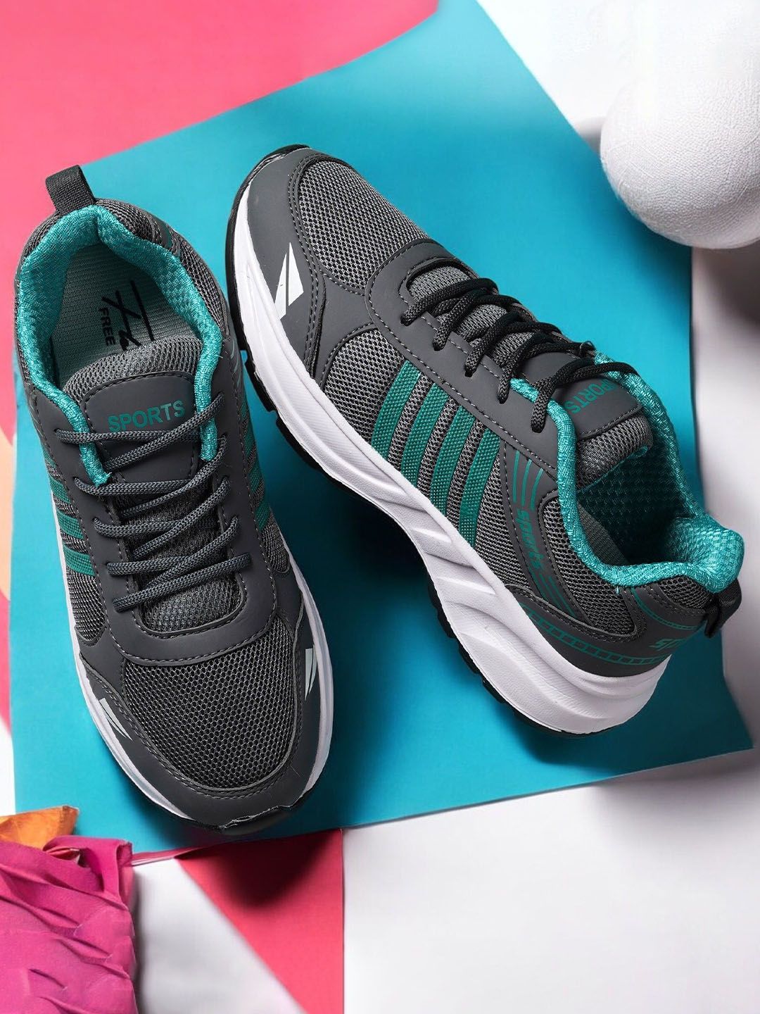 Spotwalk Men Lace-Ups Running Shoes
