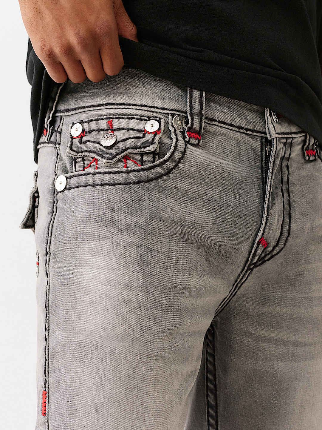 Buy True Religion Men Cotton Mid-Rise Heavy Fade BILLY Super T