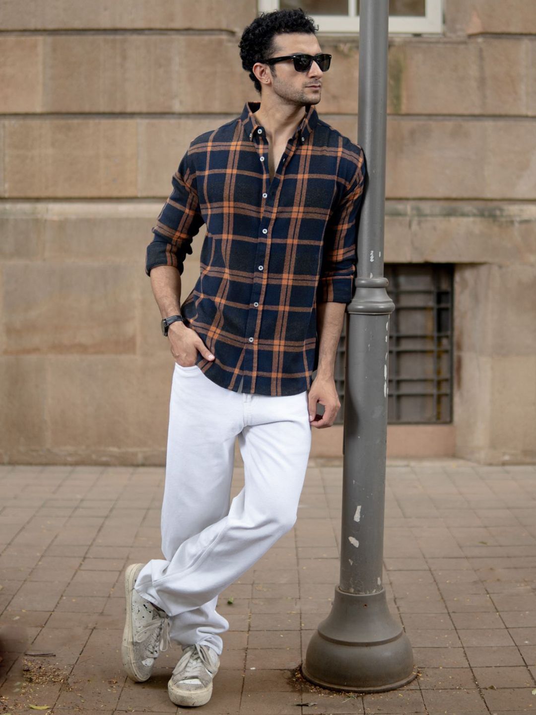 Powerlook Checked Casual Shirt