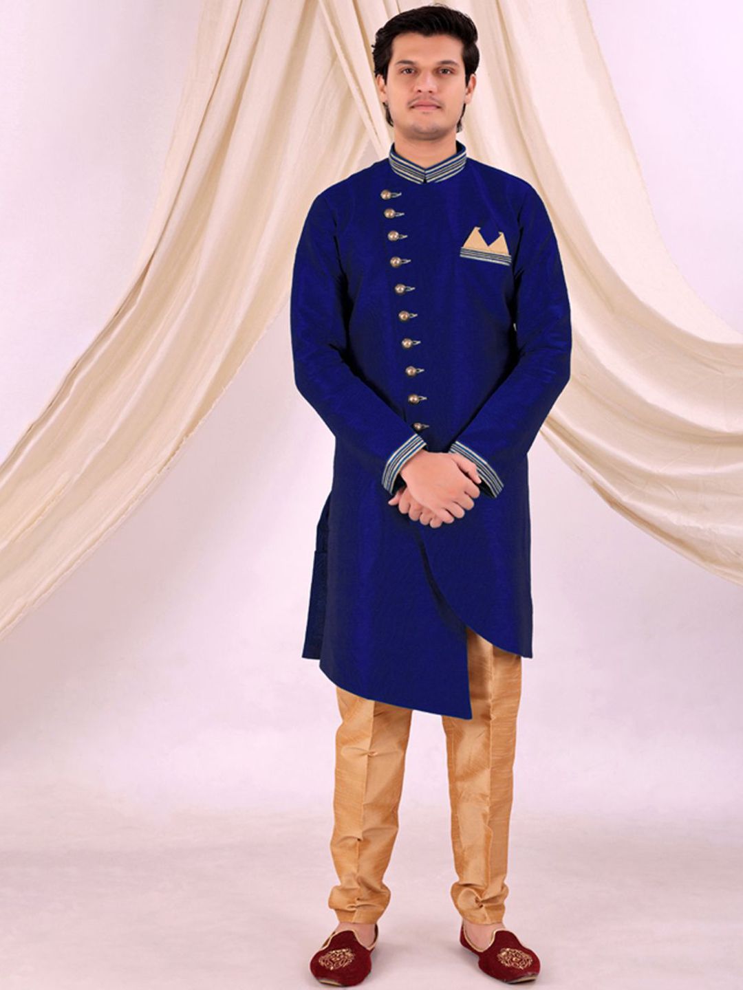 Desibutik Men Mandarin Collar Sherwani Set
