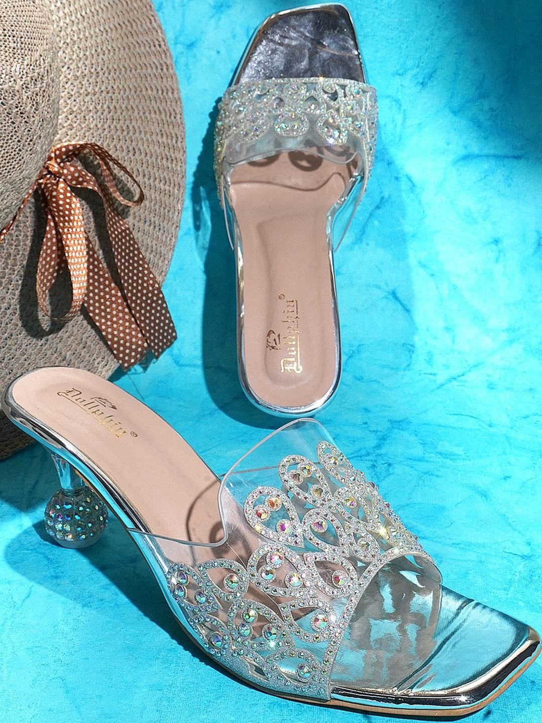 Dollphin Women Embellished Party Stiletto Sandals