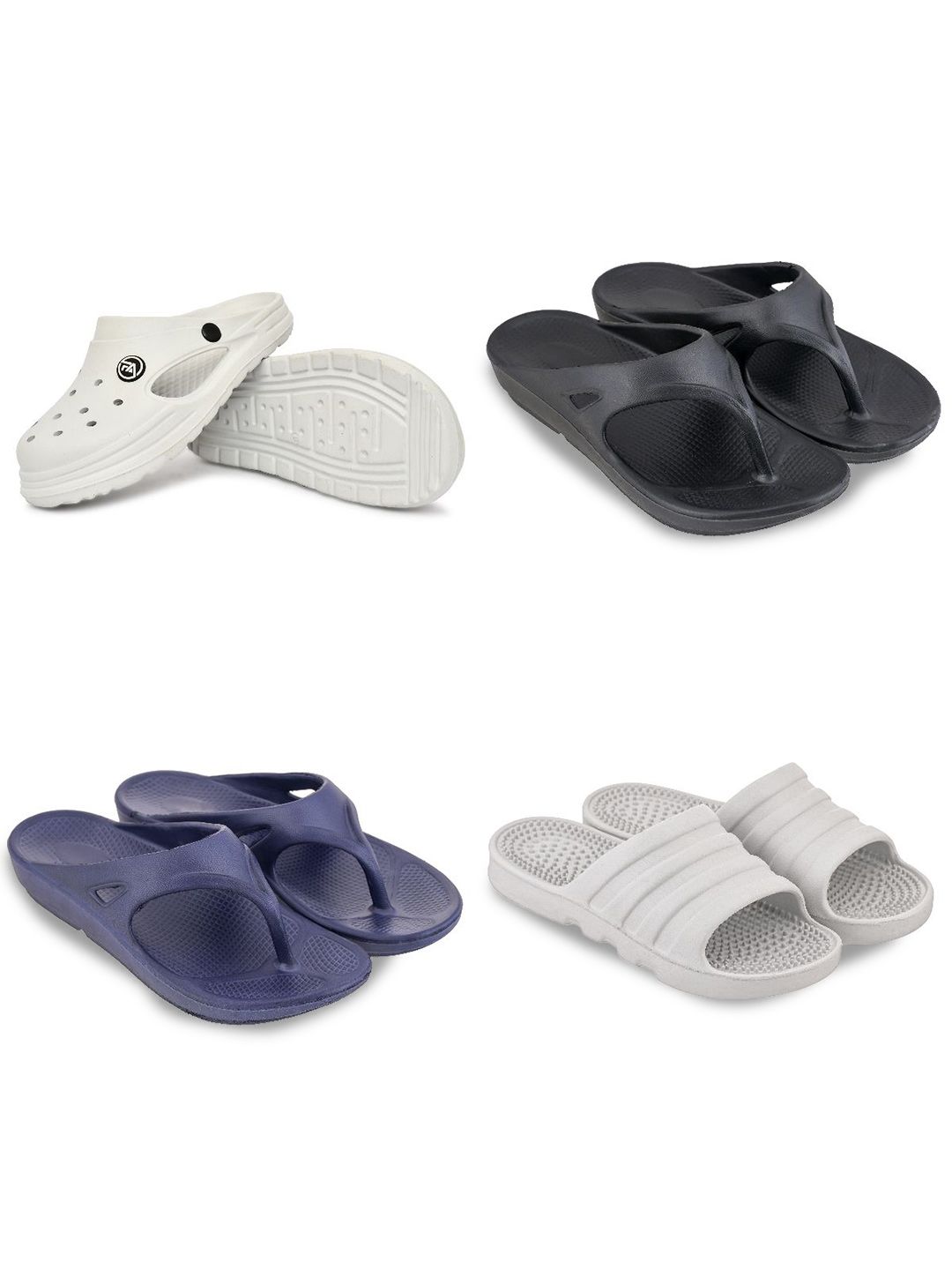 Feel alive Set Of 4 Ultra-Comfortable Lightweight Clogs