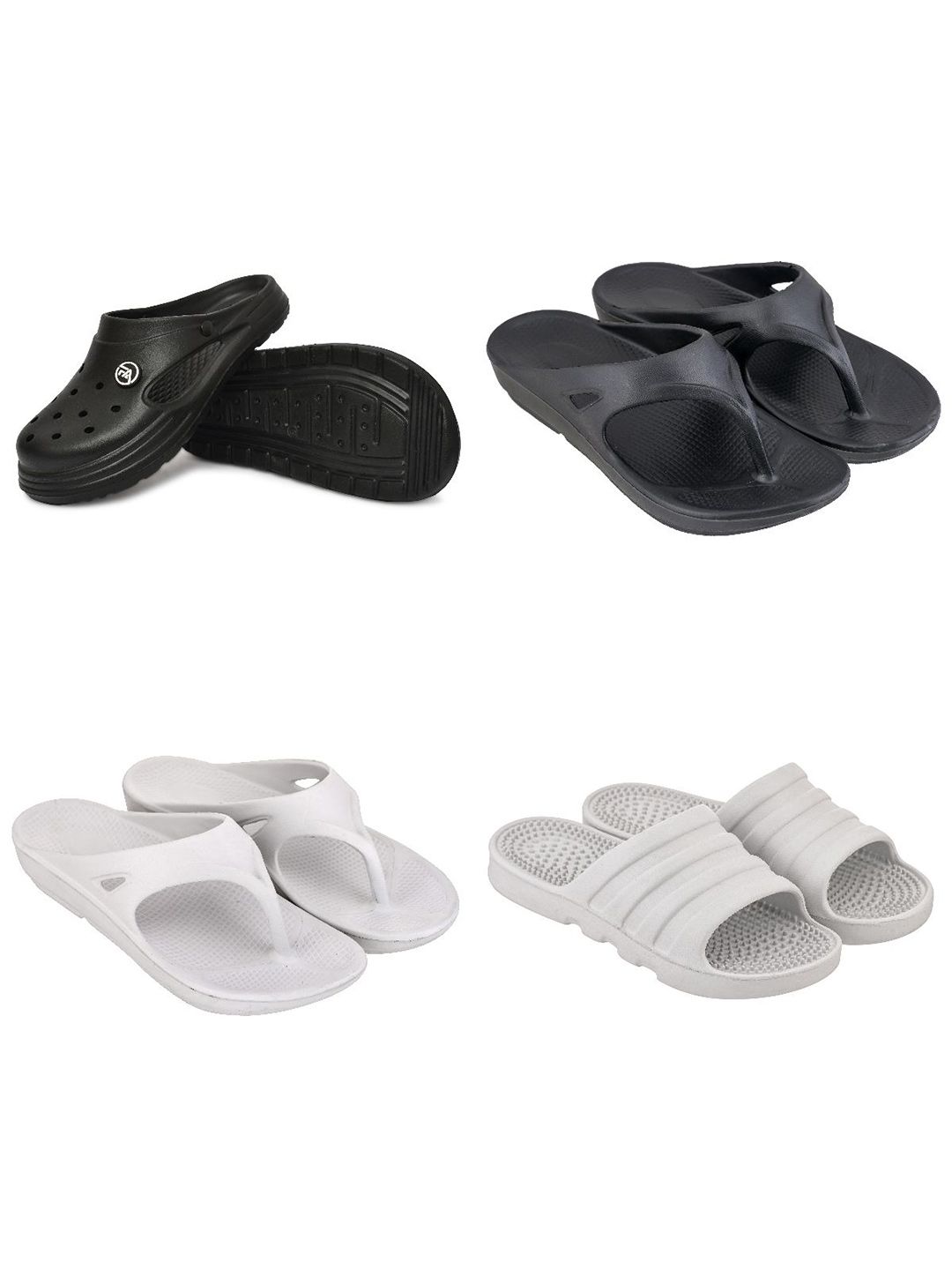 Feel alive Men Set of 4 Ultra-Comfortable Sliders