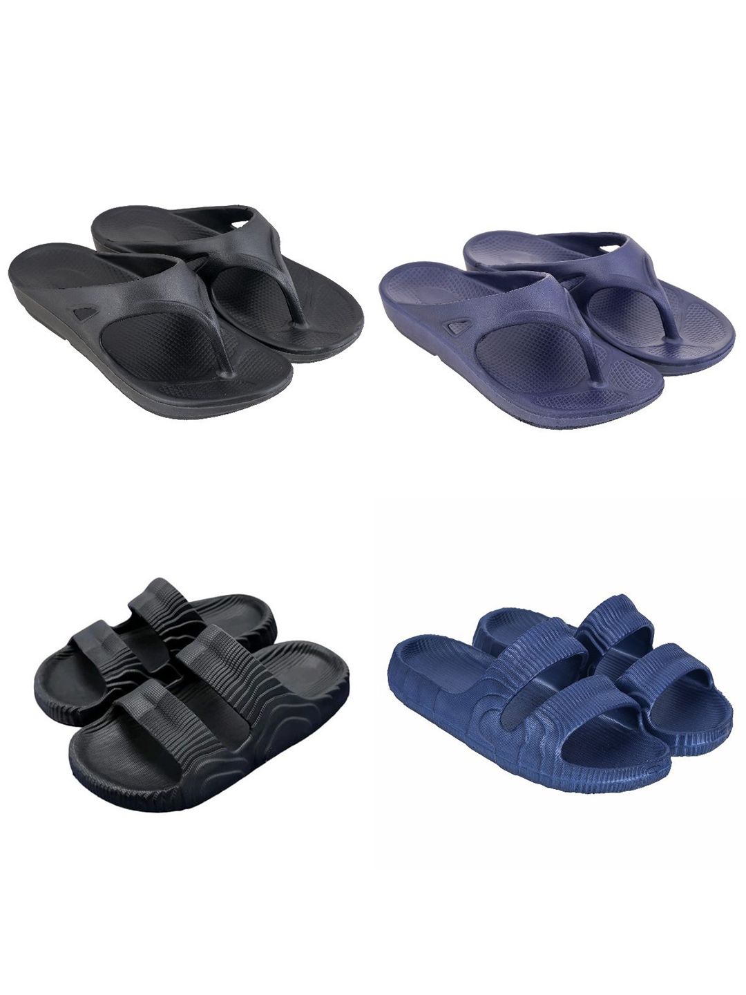 Feel alive Men Set of 4 Ultra-Comfortable Sliders