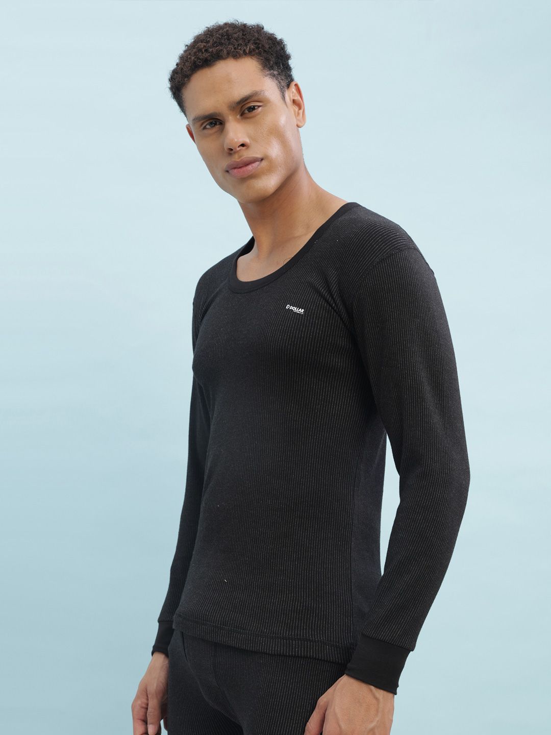 【GRAY】Washed thermal tee Buy Dollar Ultra Men Charcoal Grey Thermal T-shirt - Thermal Tops